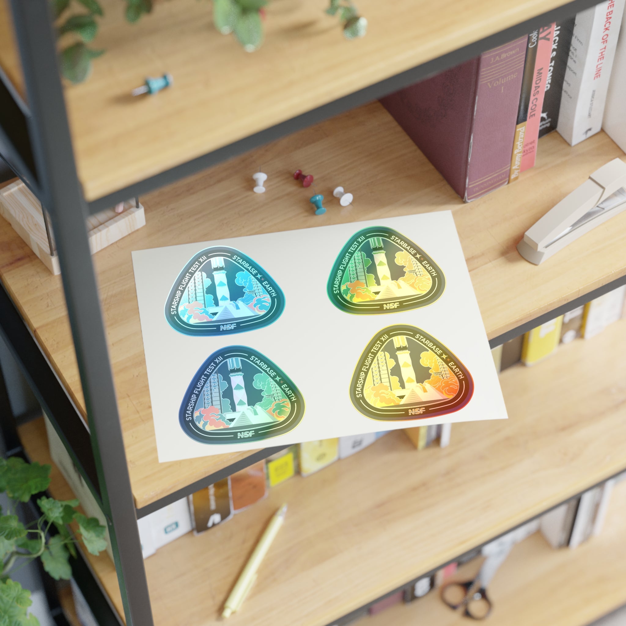Starship Flight 12 - Sticker Sheet