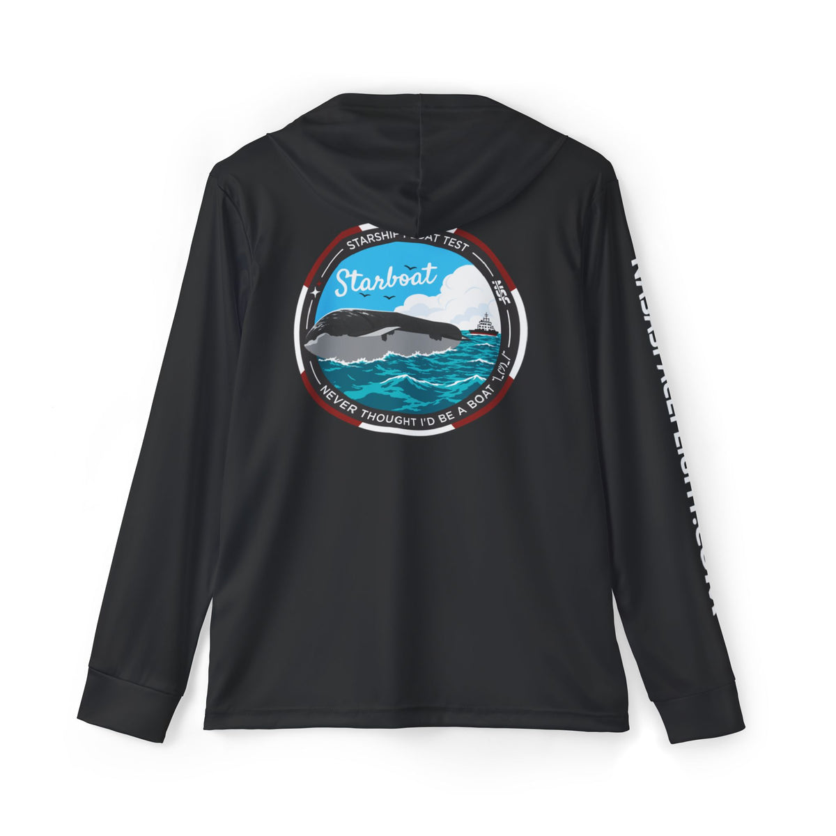 SpaceX Starship Float Test Hooded Long Sleeve - Black