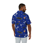 Blue Droneship Hawaiian Shirt