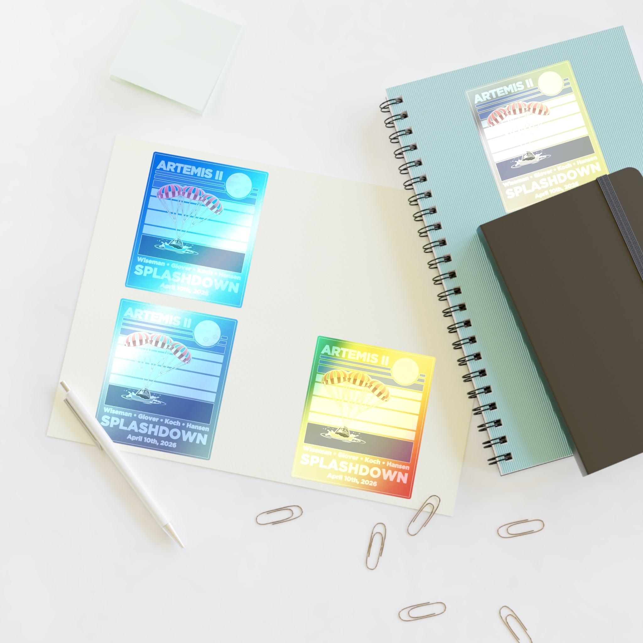 Artemis II Splashdown - Sticker Sheet