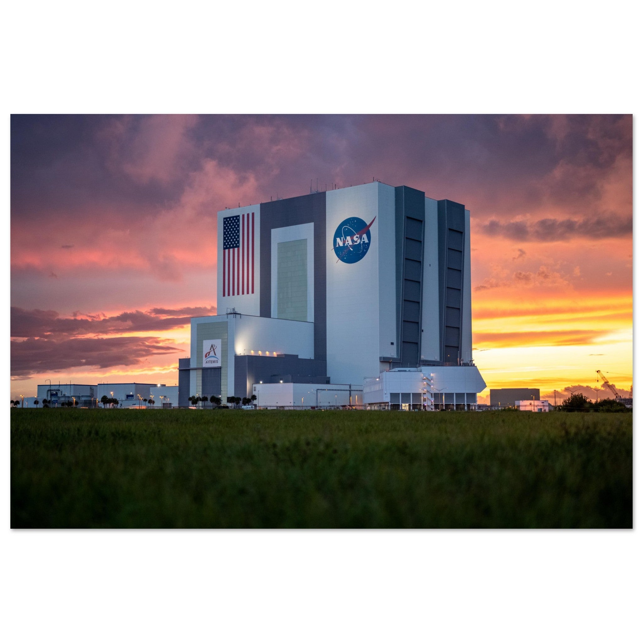 VAB at Sunset