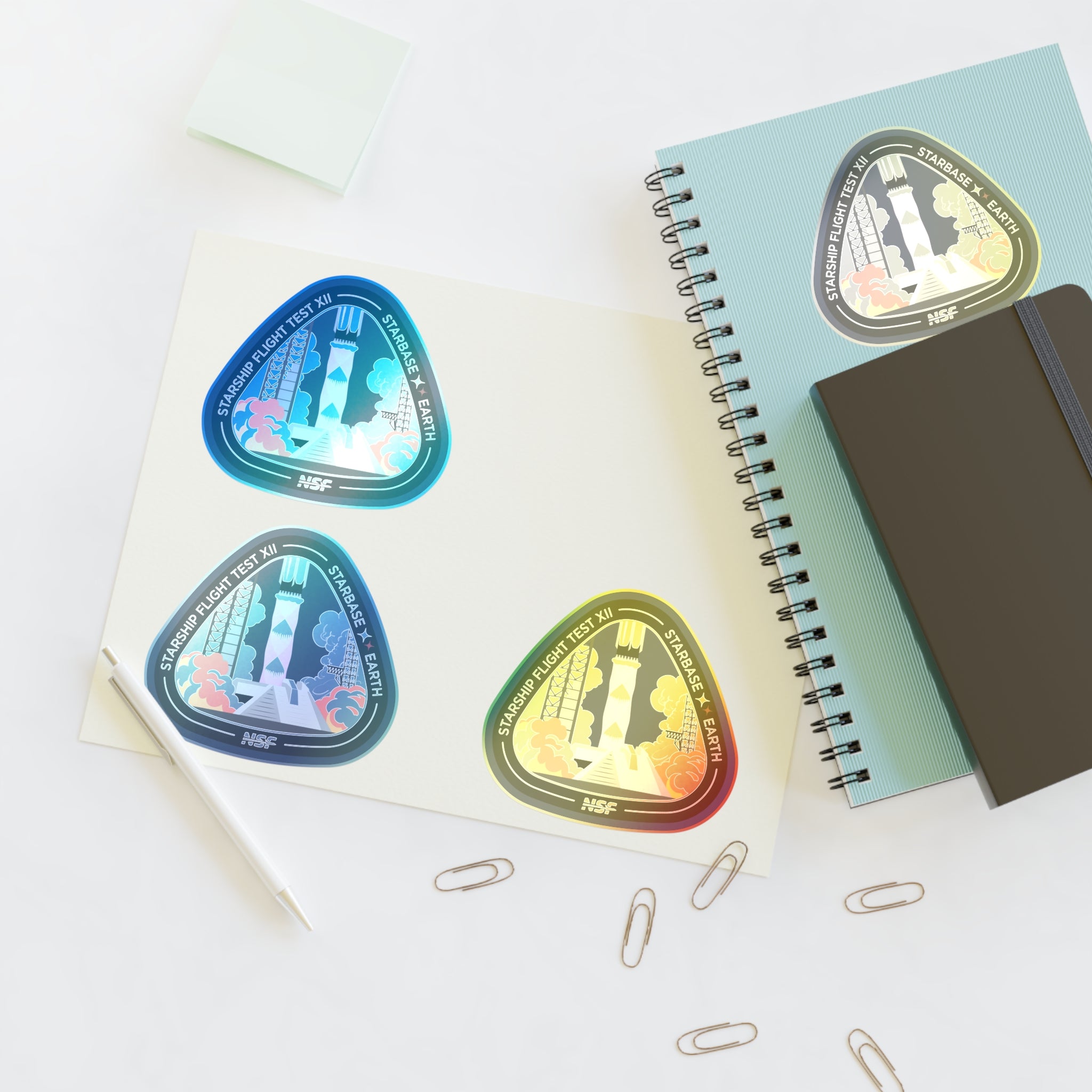 Starship Flight 12 - Sticker Sheet
