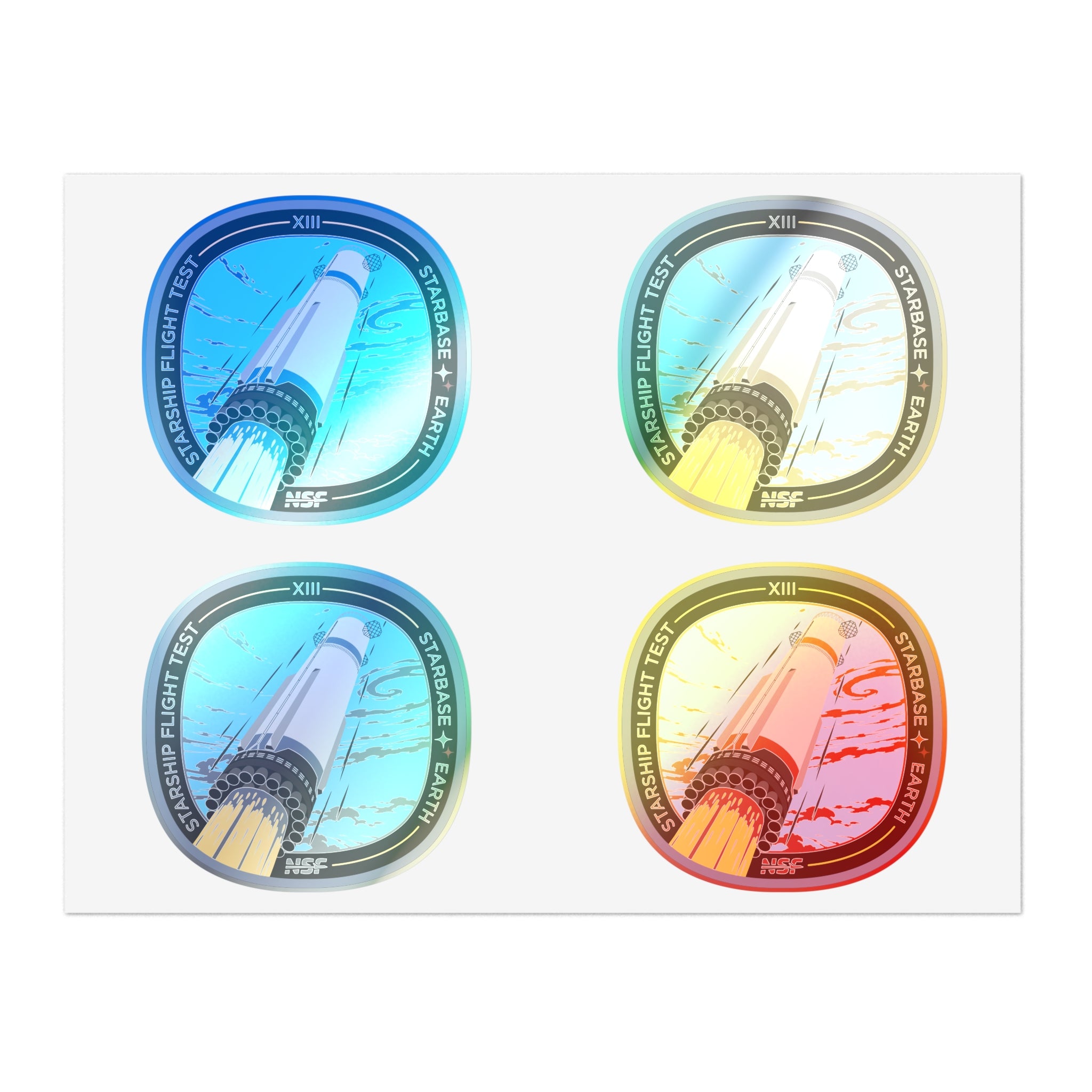 SpaceX Starship Flight 13 - Sticker Sheet