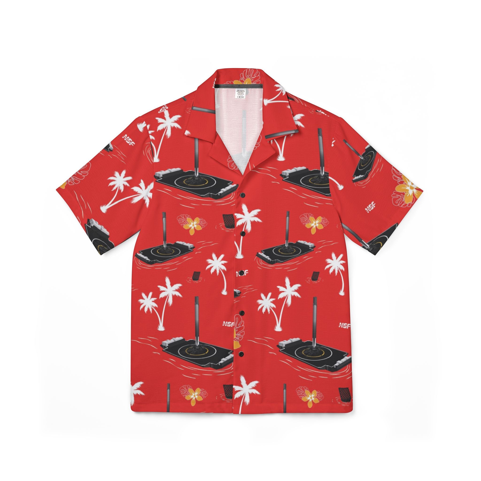Red Droneship Hawaiian Shirt