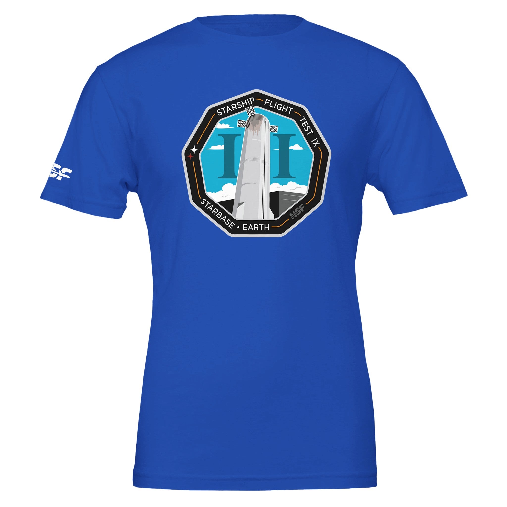 Starship Flight 9 Patch - Unisex T-shirt