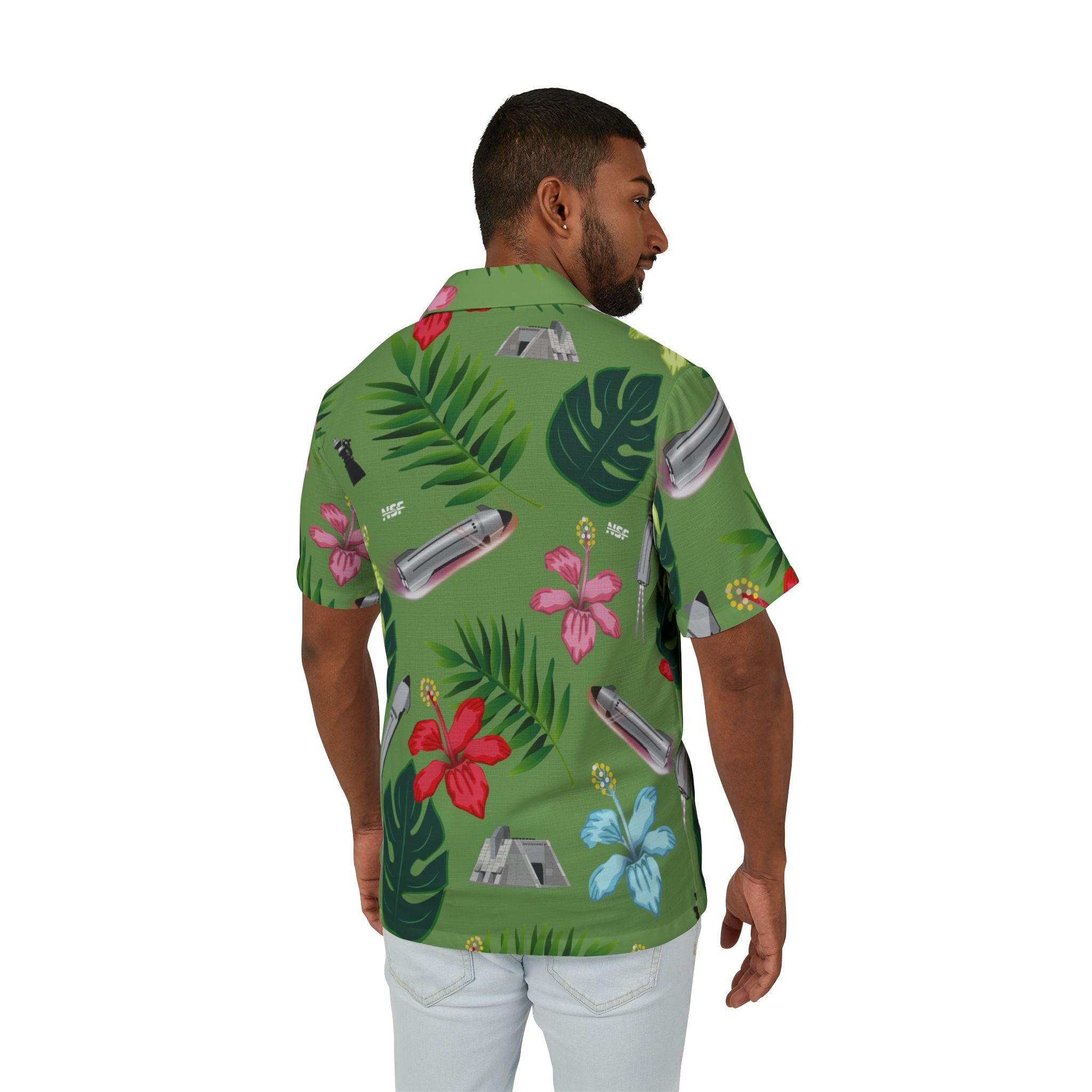 Green Starship - Hawaiian Shirt