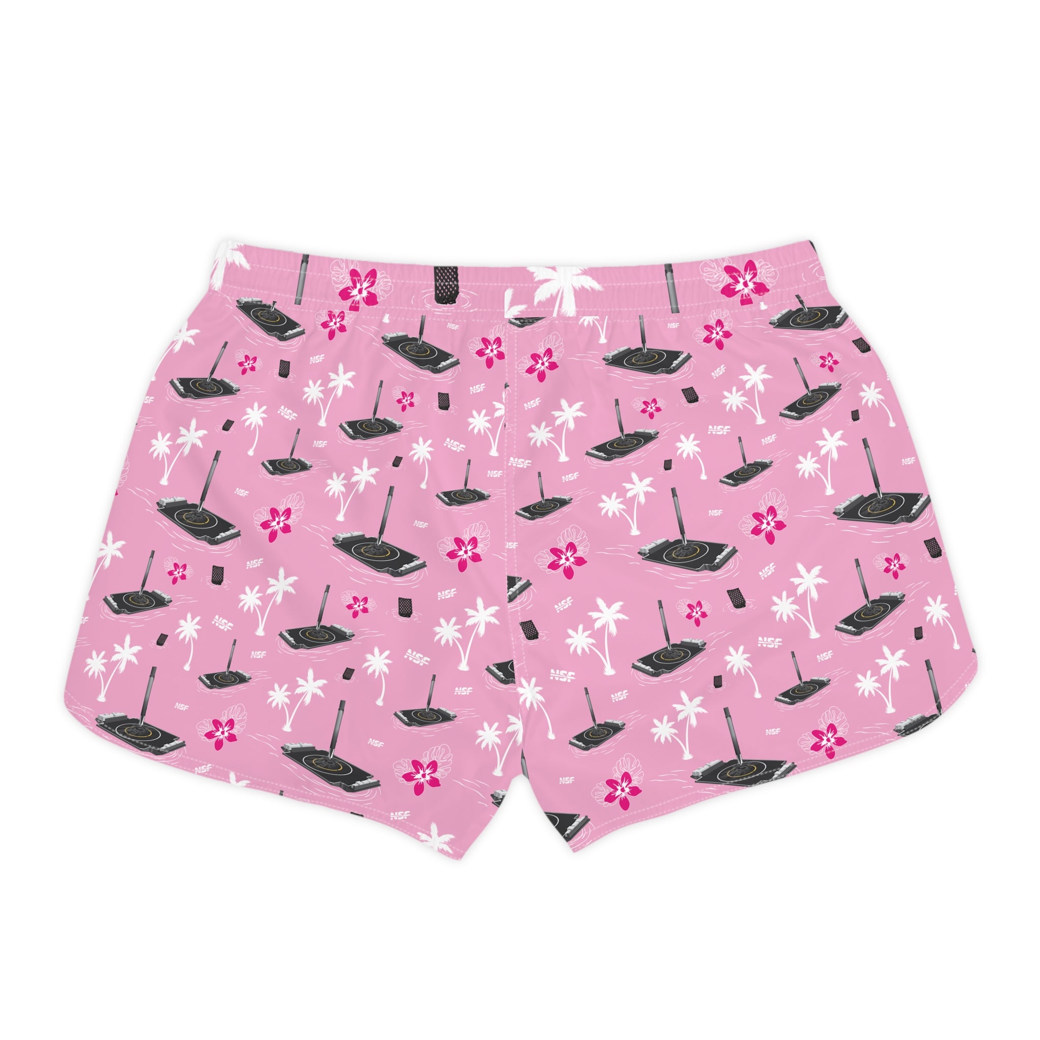 Pink Droneship Hawaiian Shorts