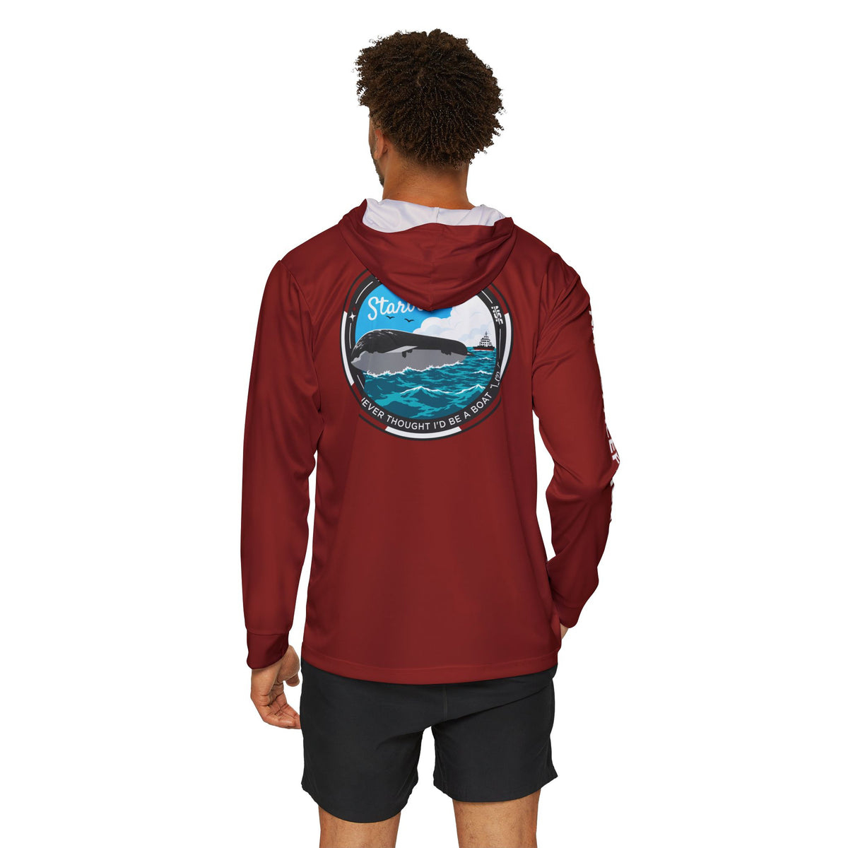 SpaceX Starship Float Test Hooded Long Sleeve - Red