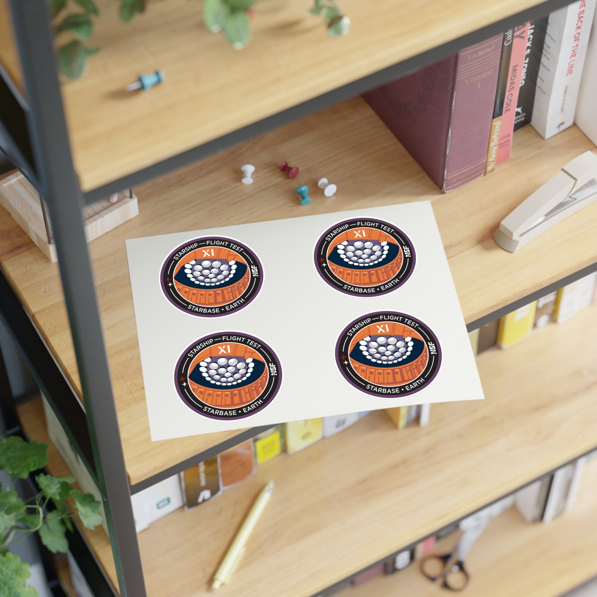 Starship Flight 11 - Sticker Sheet