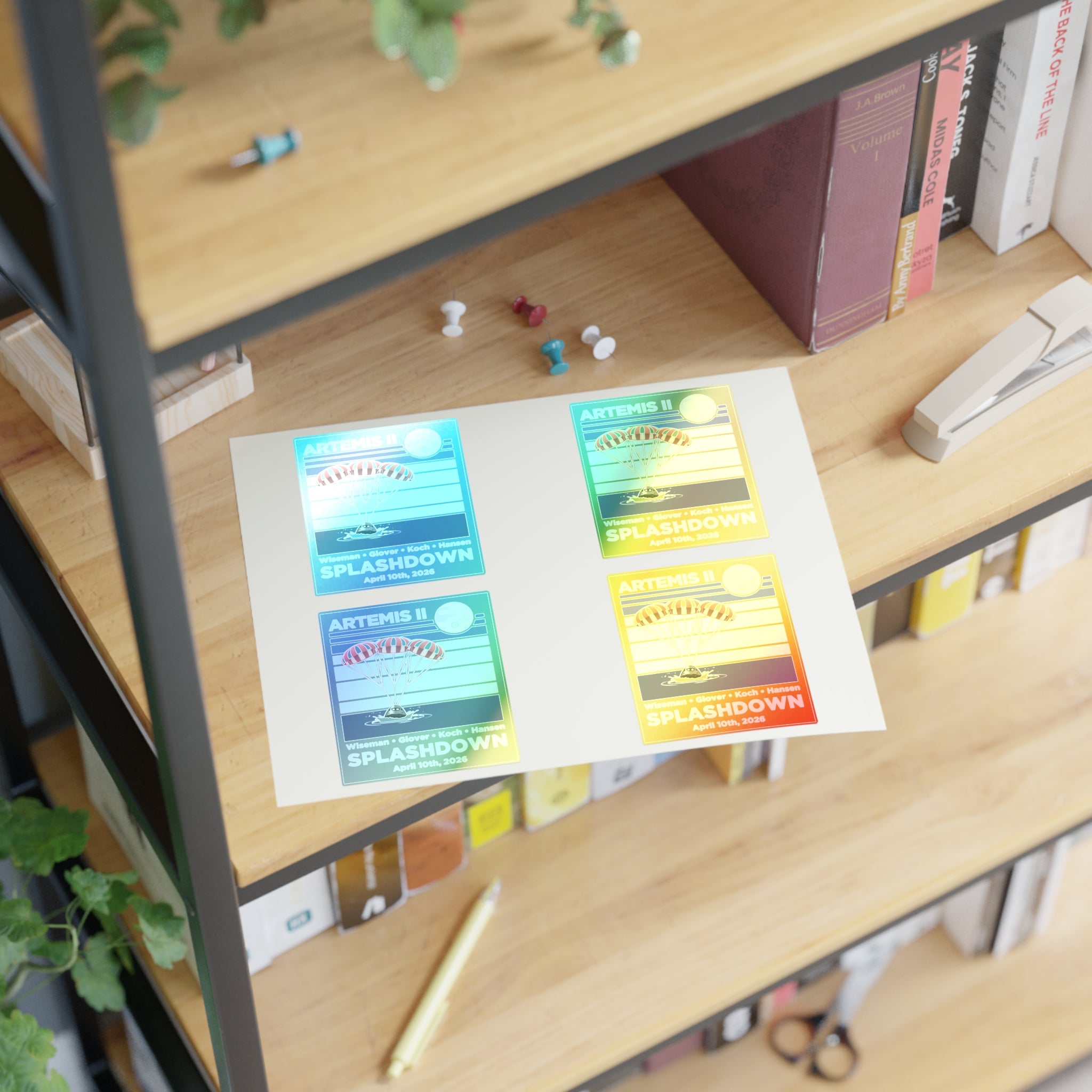 Artemis II Splashdown - Sticker Sheet