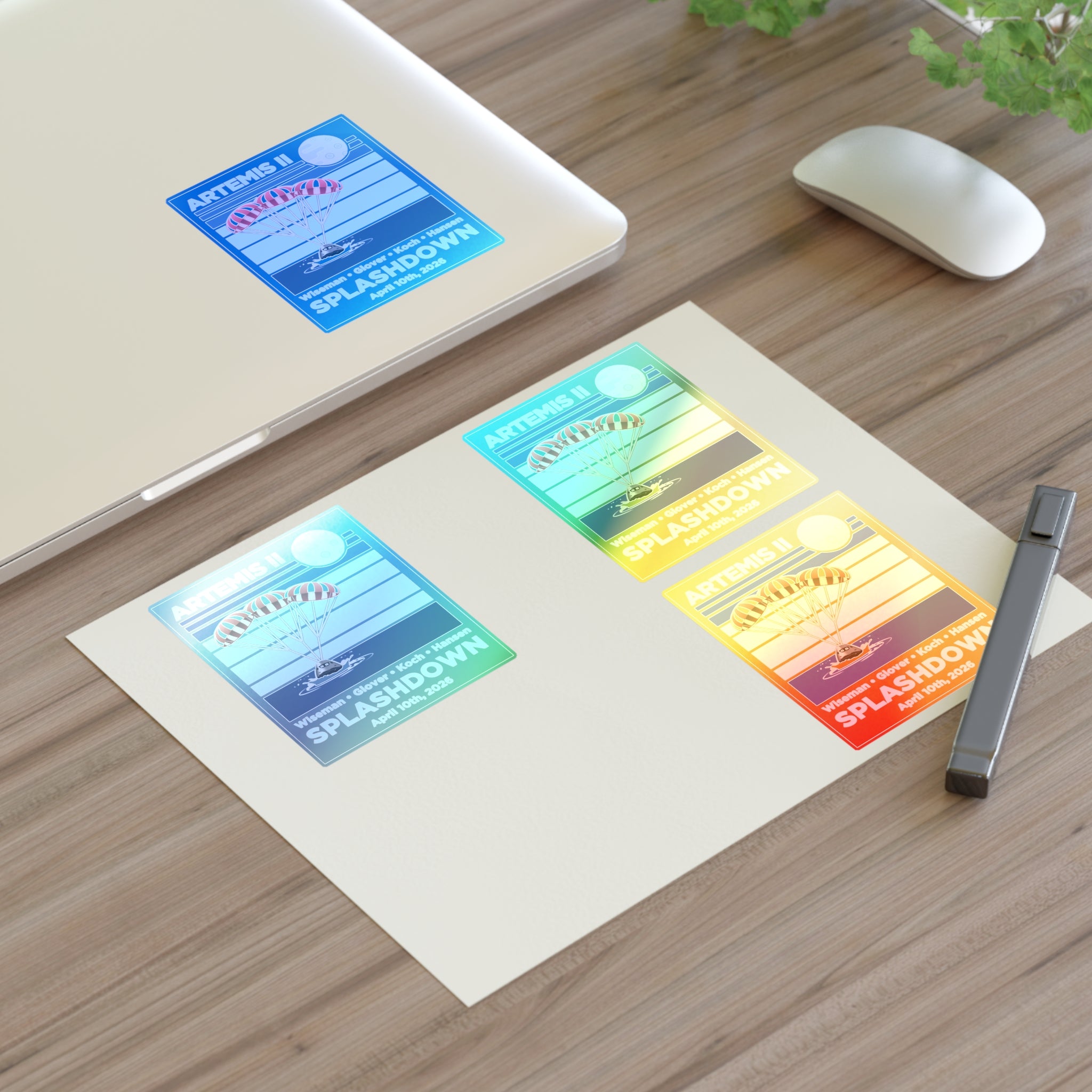 Artemis II Splashdown - Sticker Sheet