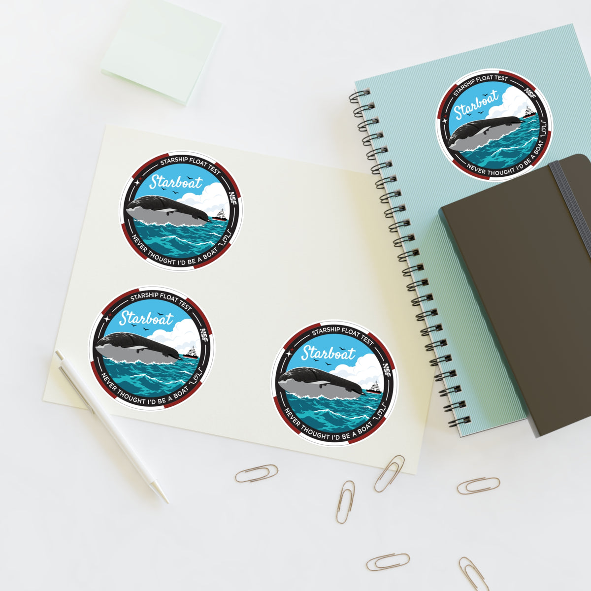 SpaceX Starship Float Test - Sticker Sheet