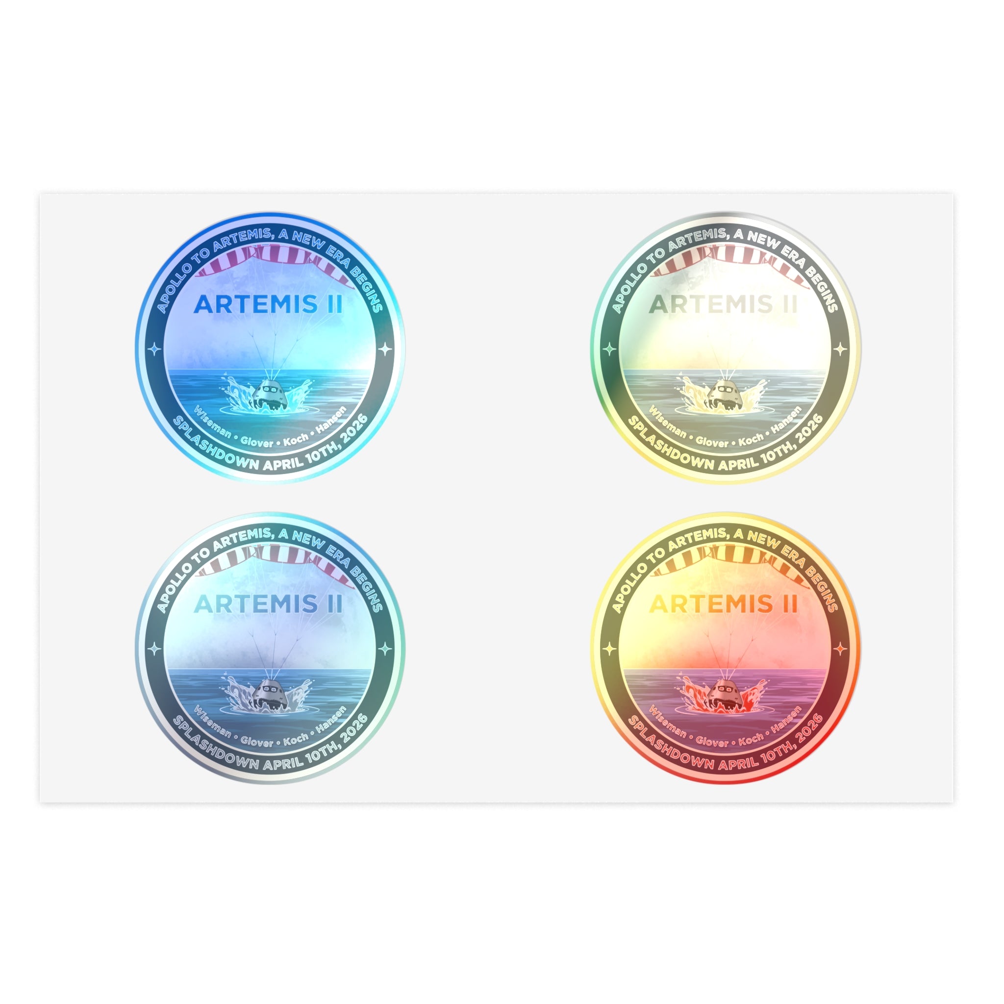 Apollo To Artemis - Sticker Sheet