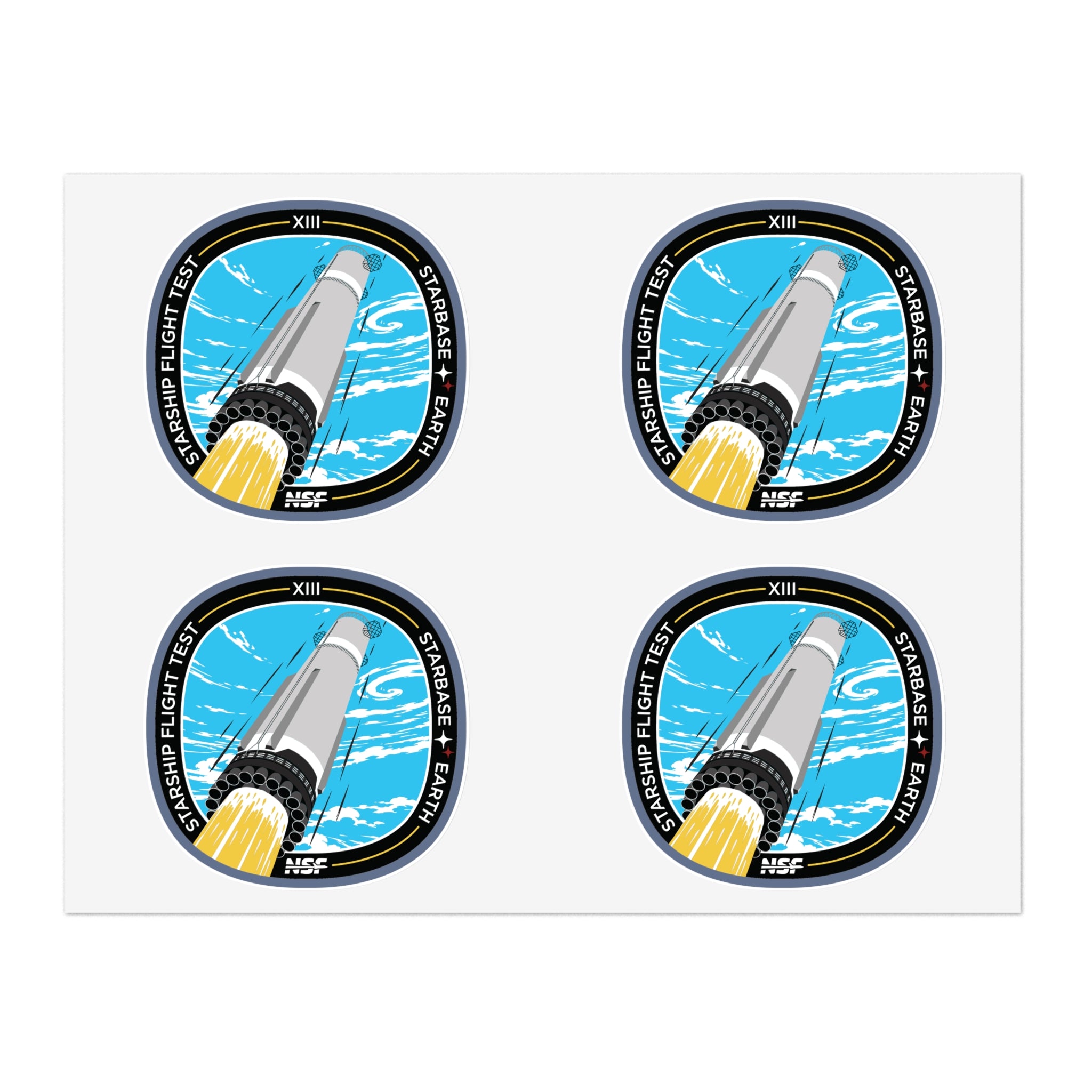 SpaceX Starship Flight 13 - Sticker Sheet