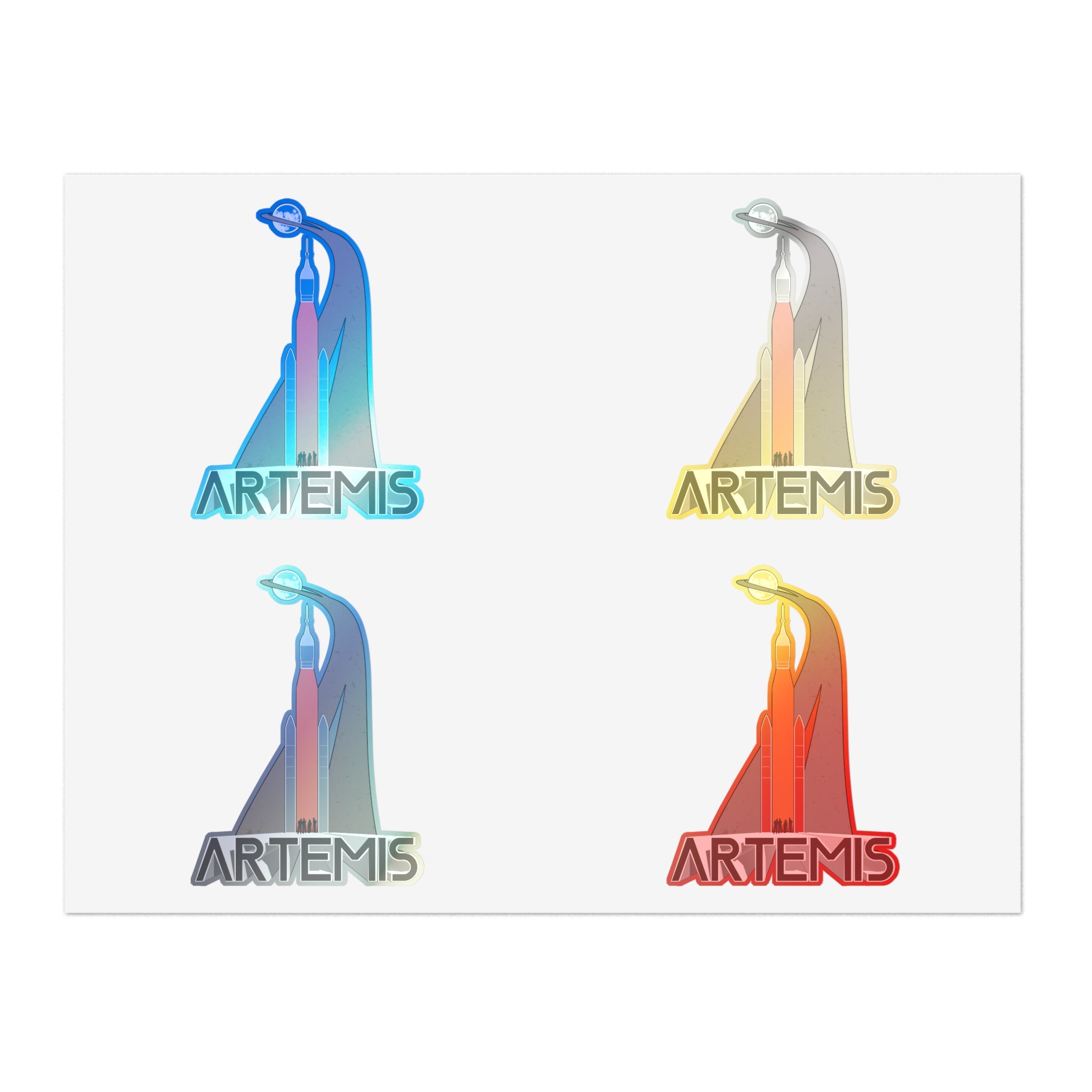 Artemis II Vintage - Sticker Sheet