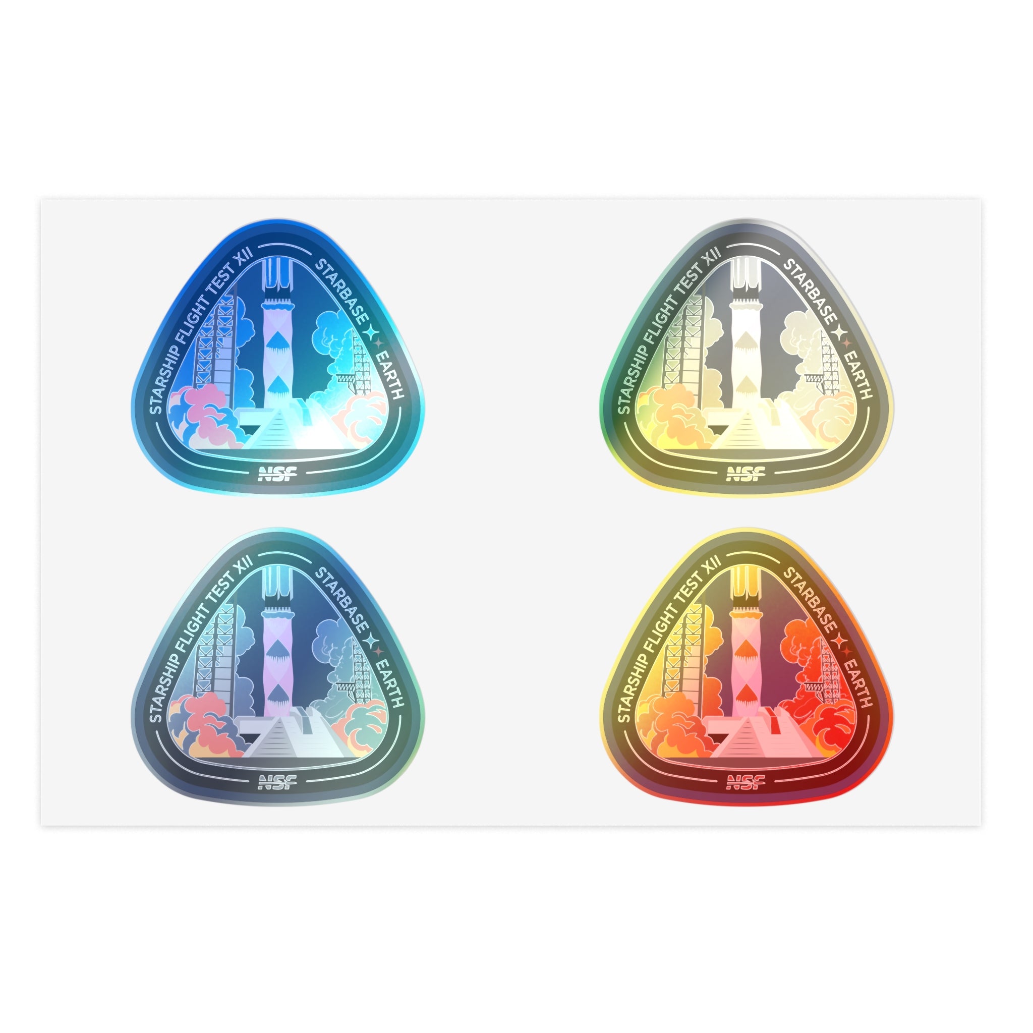Starship Flight 12 - Sticker Sheet