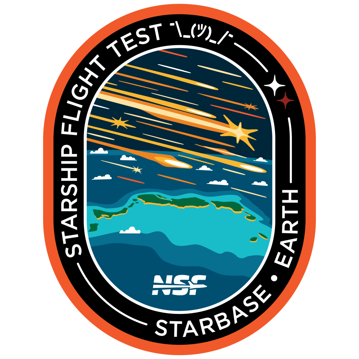 Starship Shrug - Collectors Pin