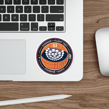 Starship Flight 11 Patch Sticker (Matte Vinyl) | NASASpaceflight.com