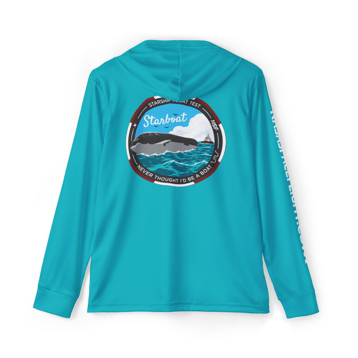 SpaceX Starship Float Test Hooded Long Sleeve - Blue