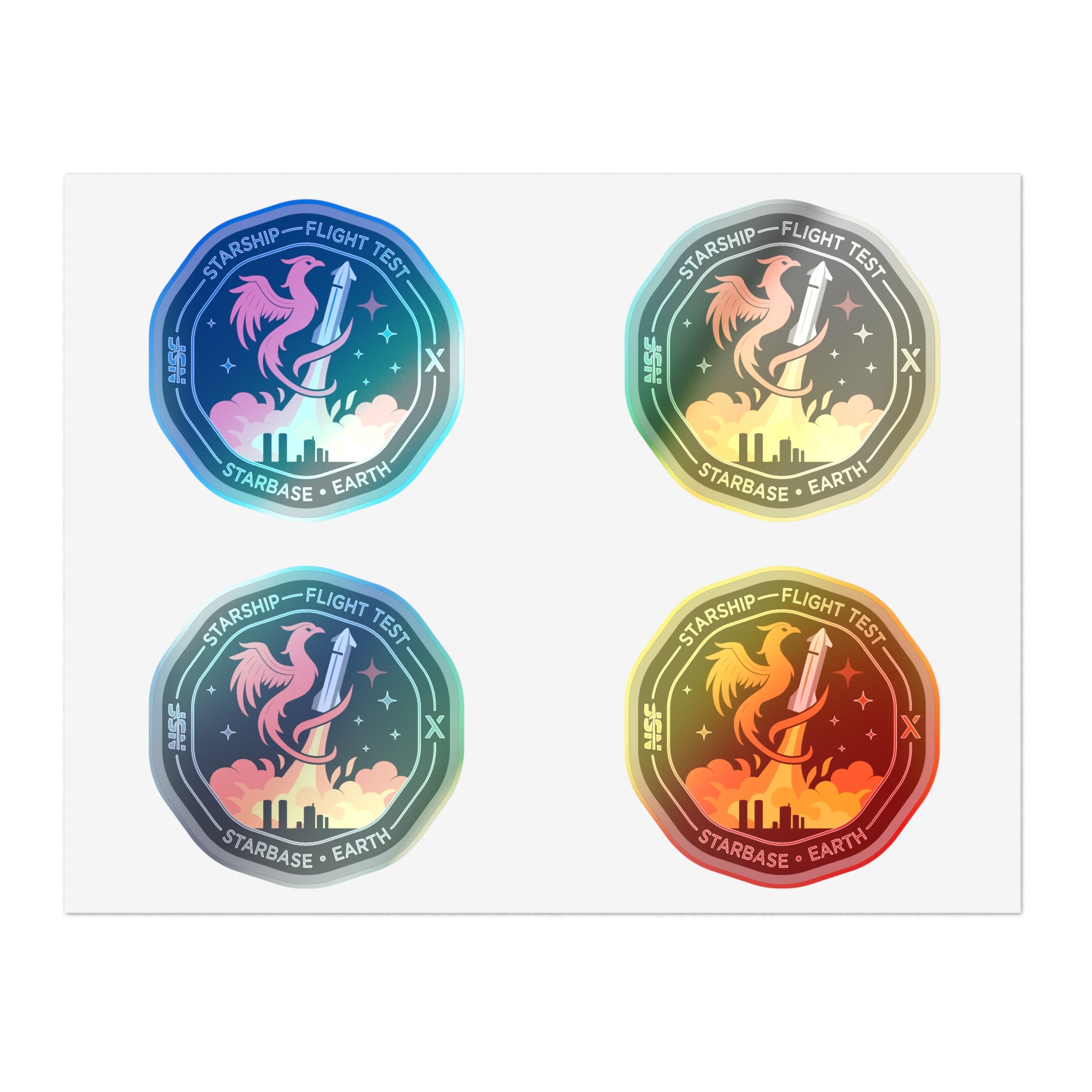 Starship Patch 10 Sticker Sheet