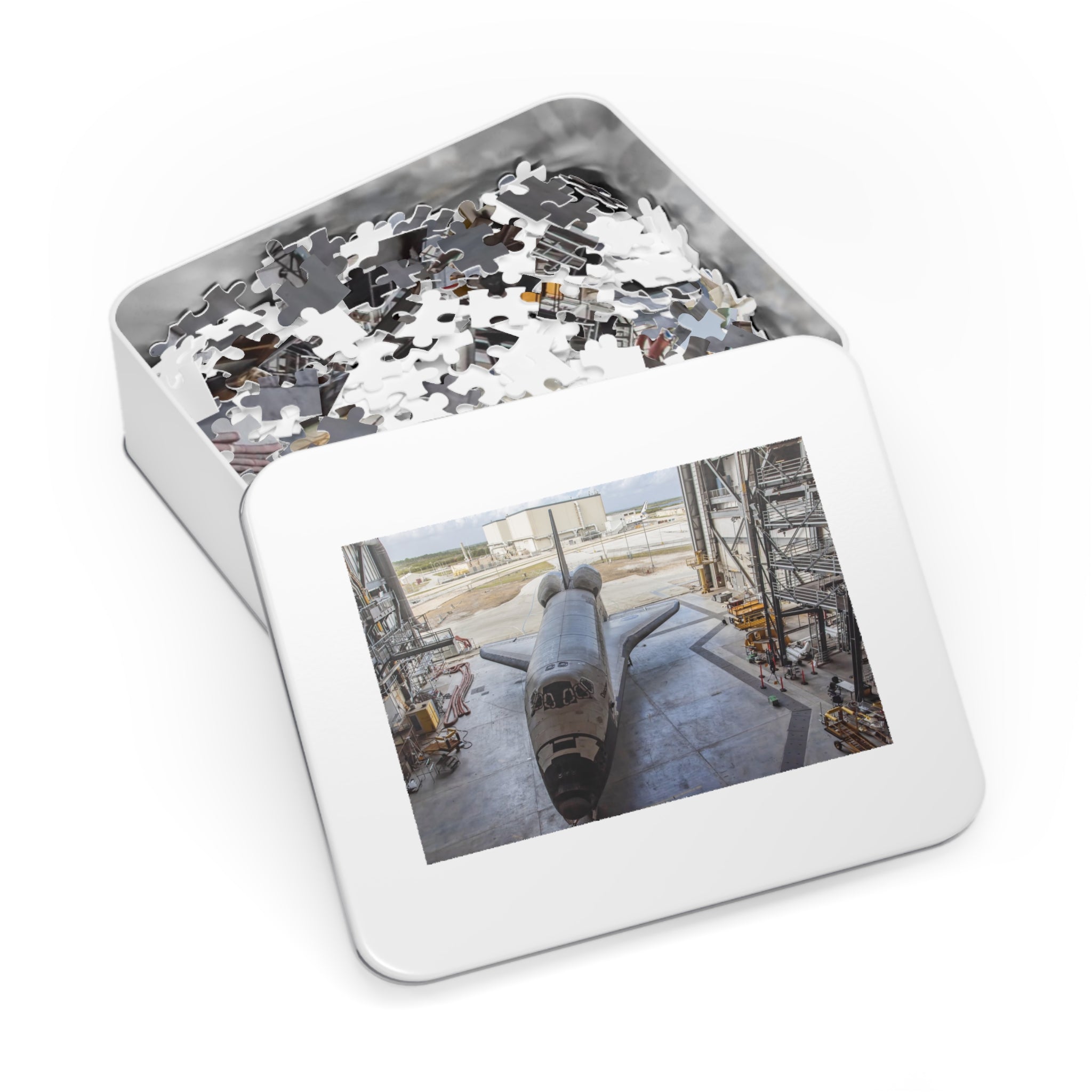 Shuttle in the Orbiter Processing Facility  - 1000 Piece Puzzle