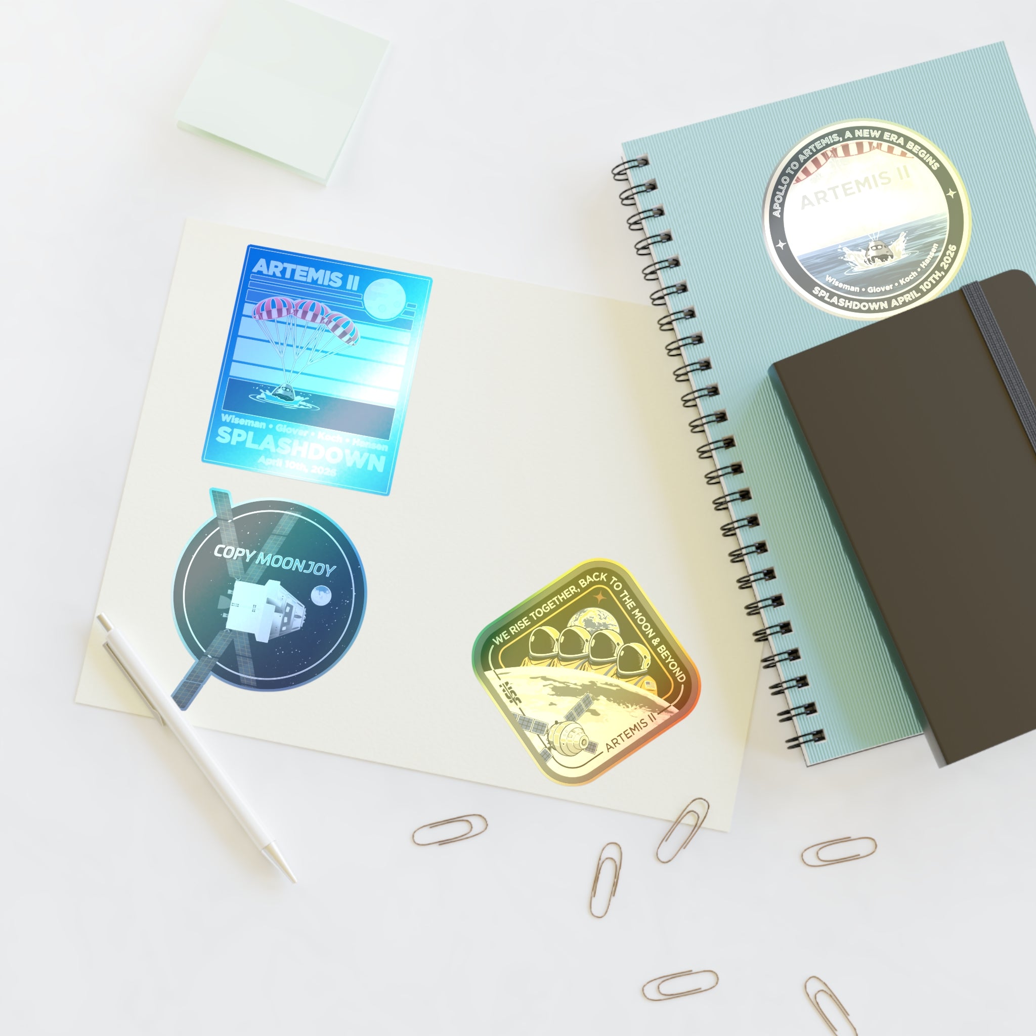 Artemis II ( 4 Designs ) - Sticker Sheet