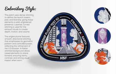 Starship Flight 12 - Collectors Patch