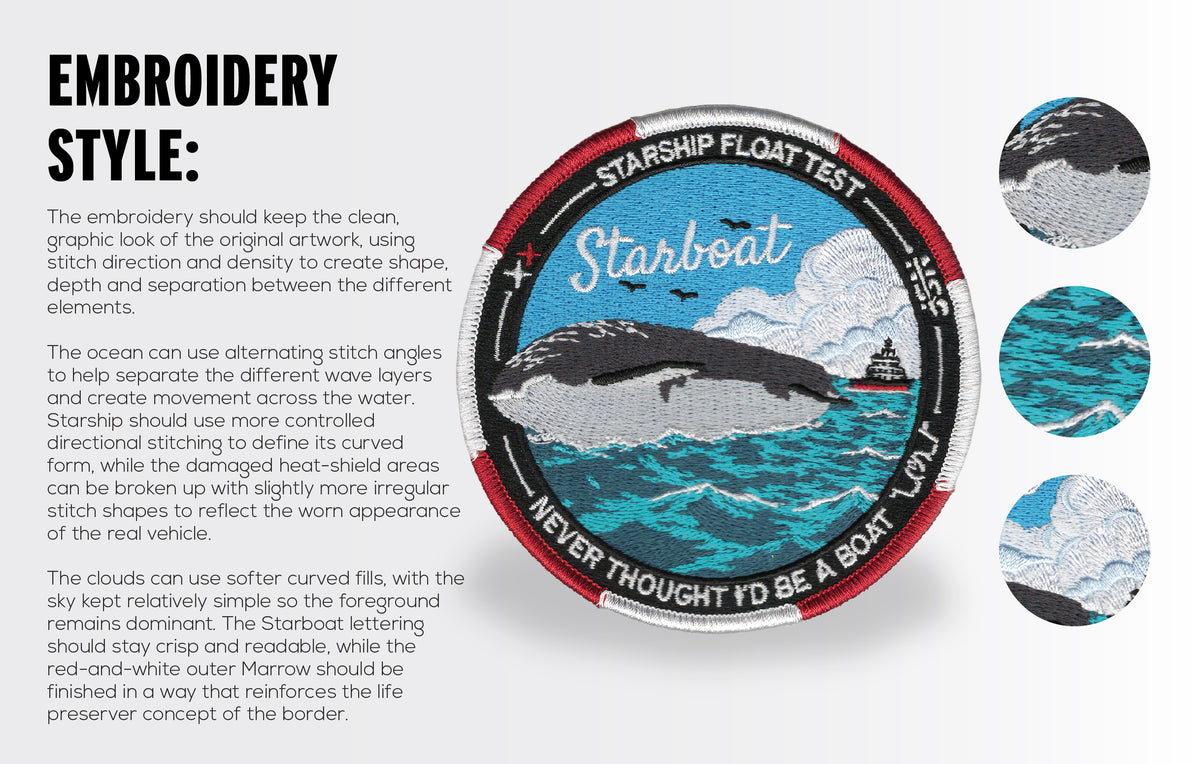 (PREORDER) SpaceX Starship Float Test - Collector's Patch