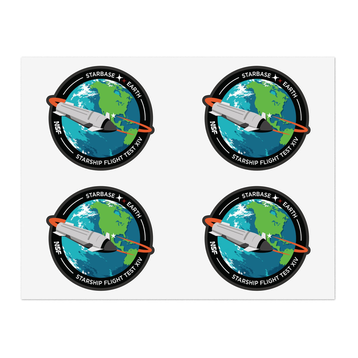 SpaceX Starship Flight 14 - Sticker Sheet