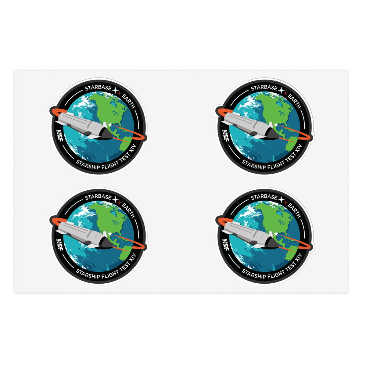 SpaceX Starship Flight 14 - Sticker Sheet