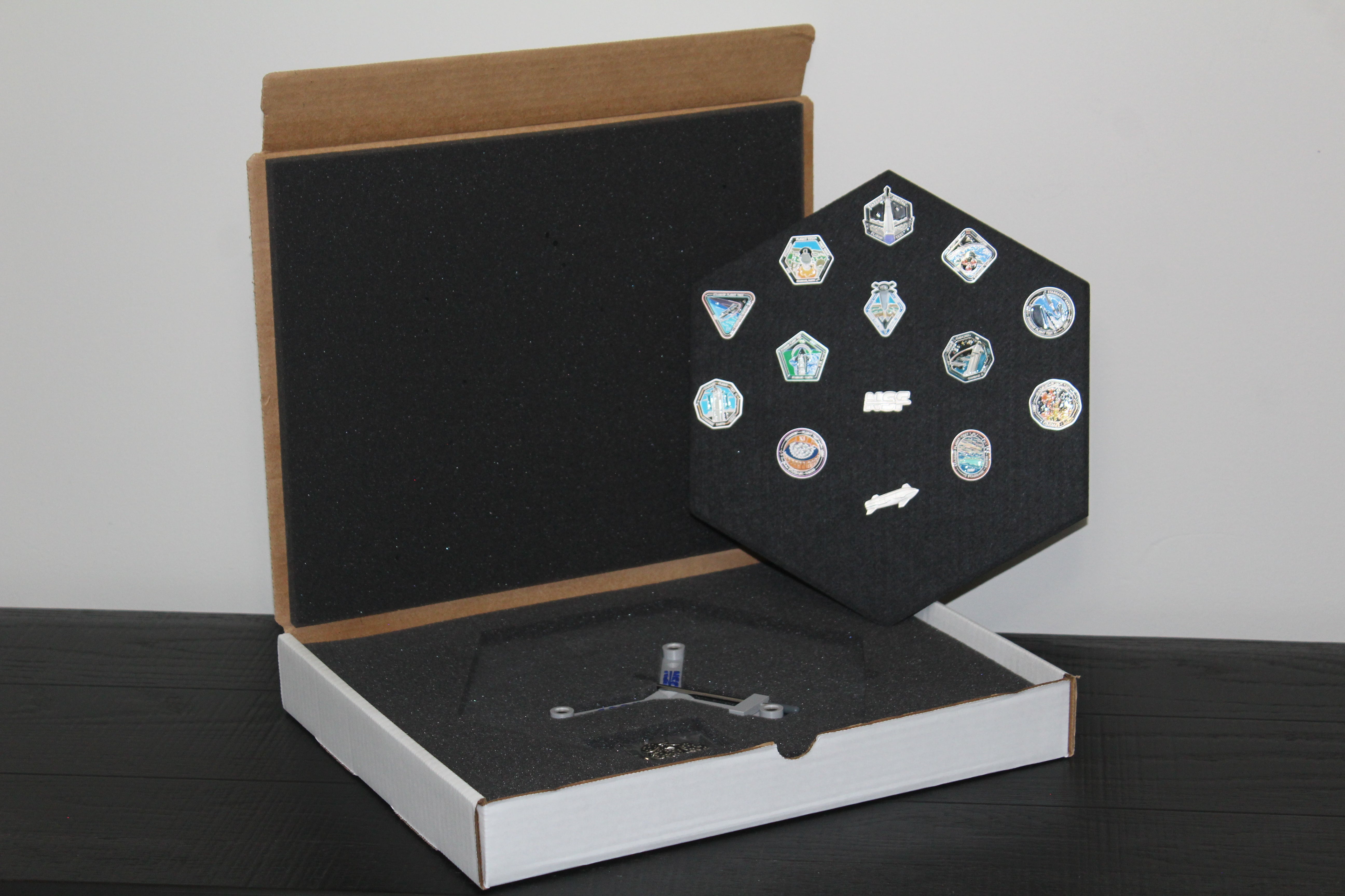 SpaceX Starship Flight Pin Collection & Display Mount
