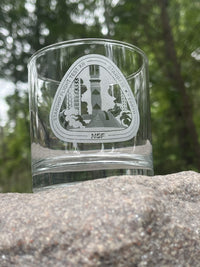 Starship Flight 12 - Etched Whiskey Glass