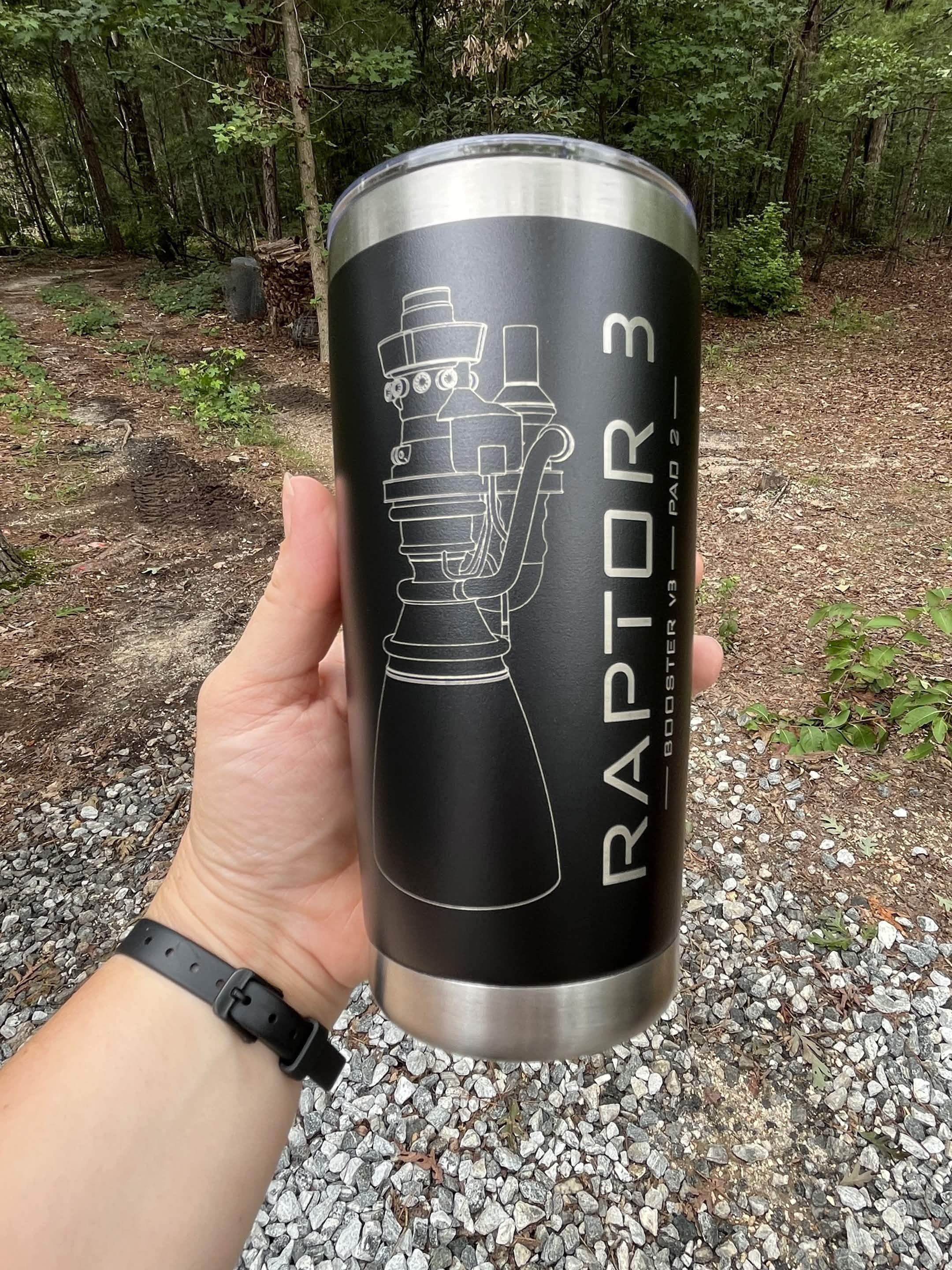 SpaceX Starship Raptor 3 - Tumbler