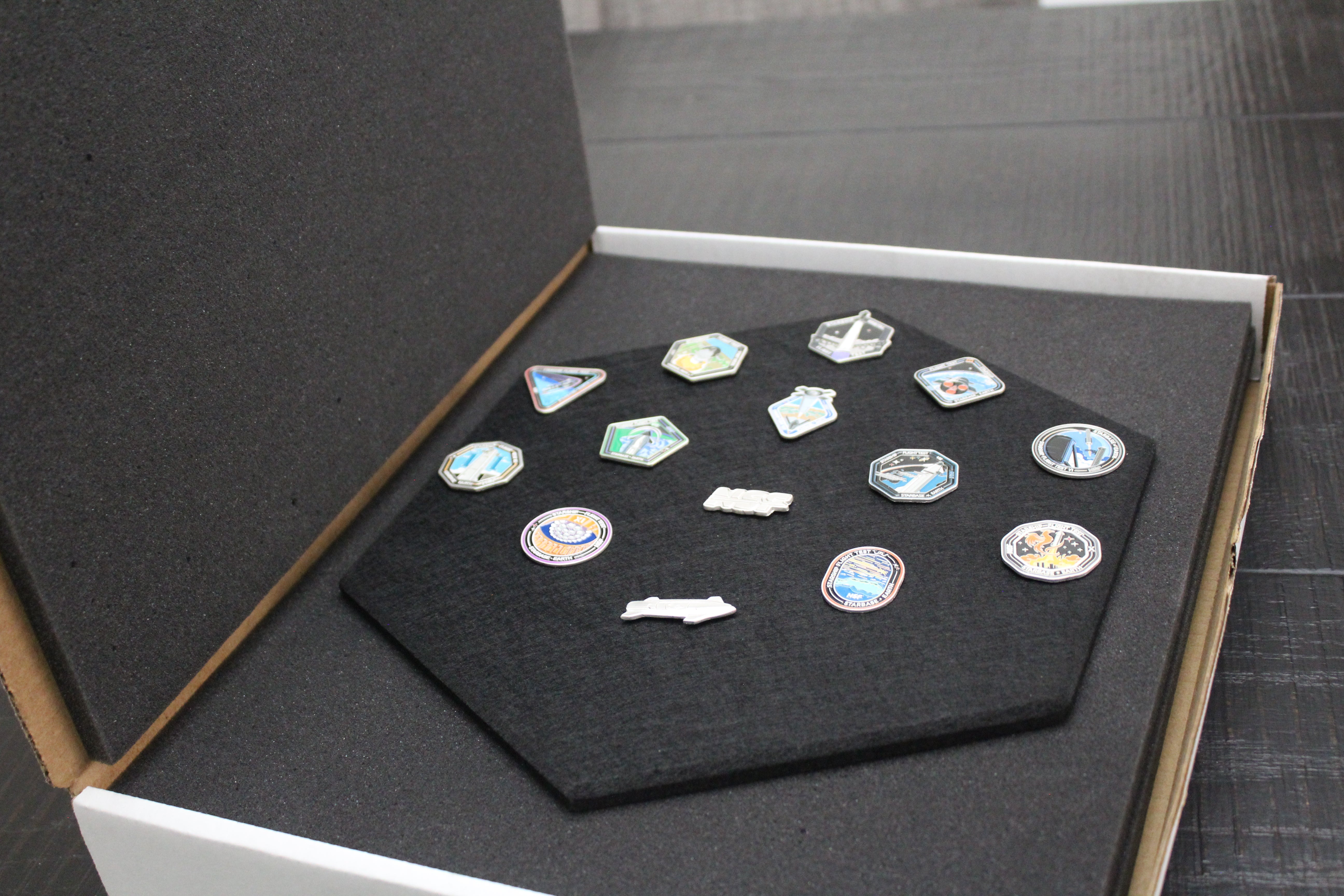 SpaceX Starship Flight Pin Collection & Display Mount