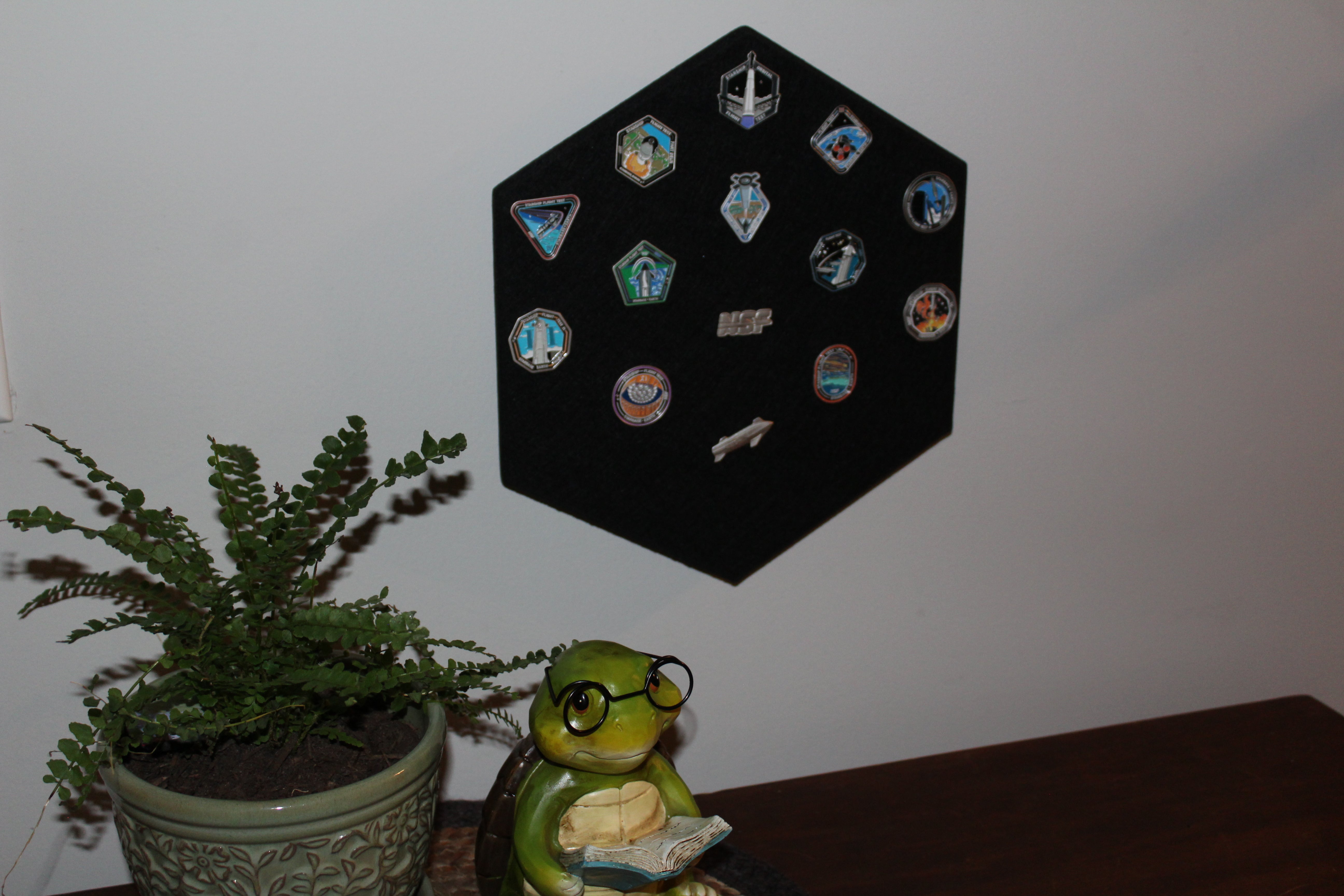SpaceX Starship Flight Pin Collection & Display Mount