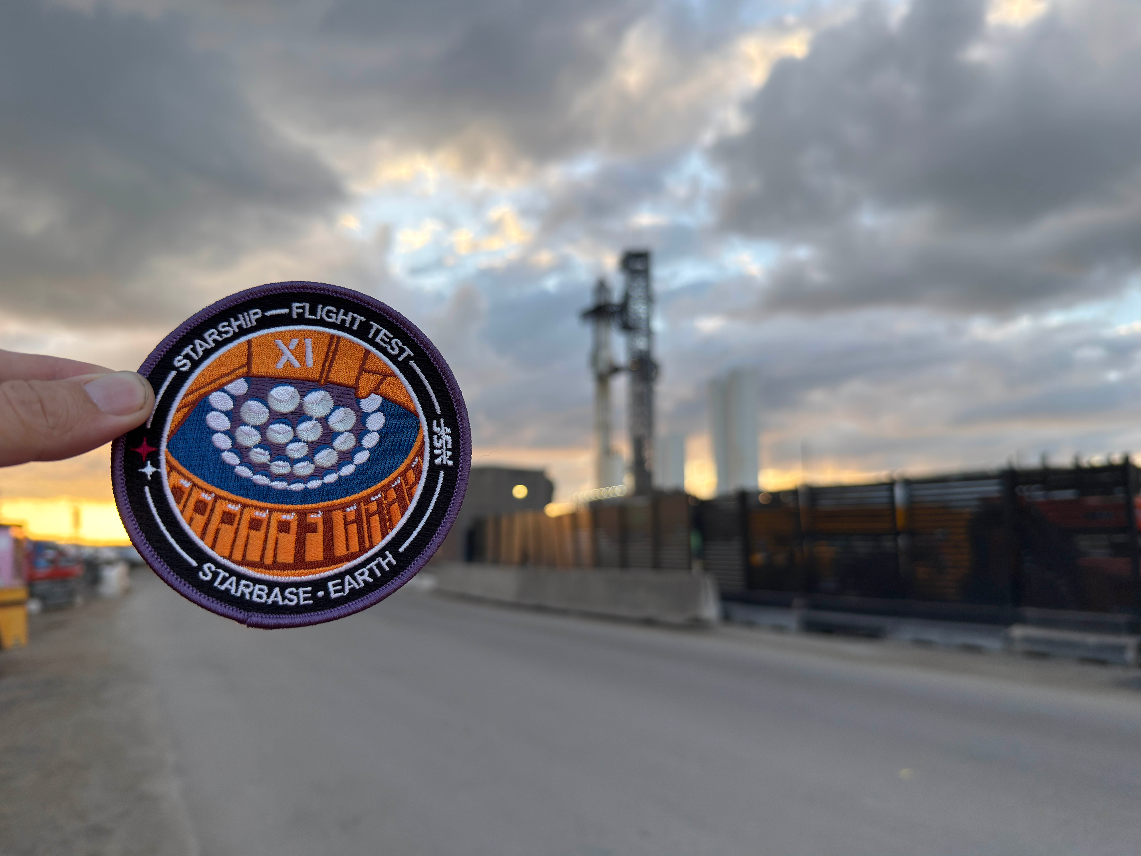 Starship Flight 11 — Embroidered Collector's Mission Patch