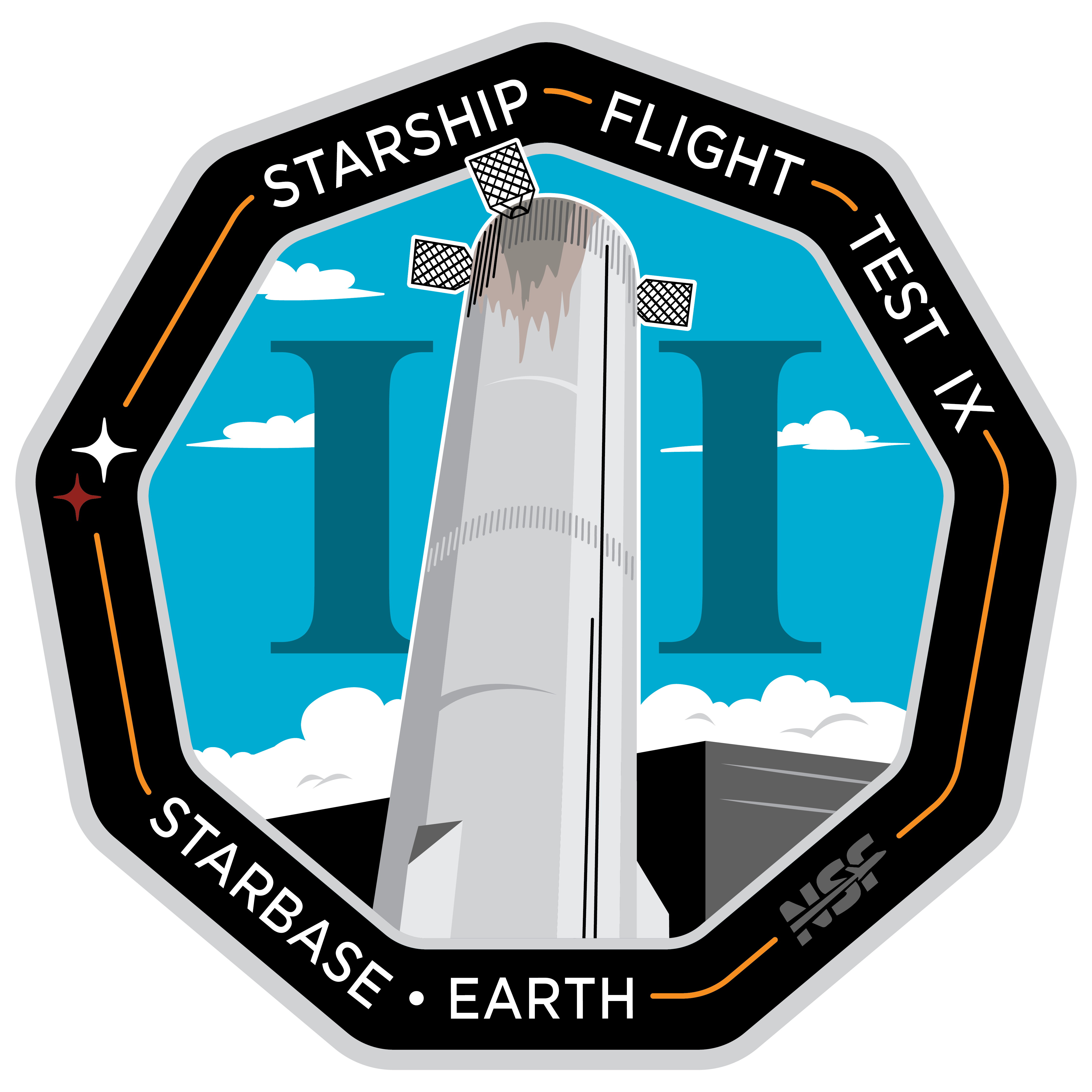 Starship Flight 9 - Collectors Pin