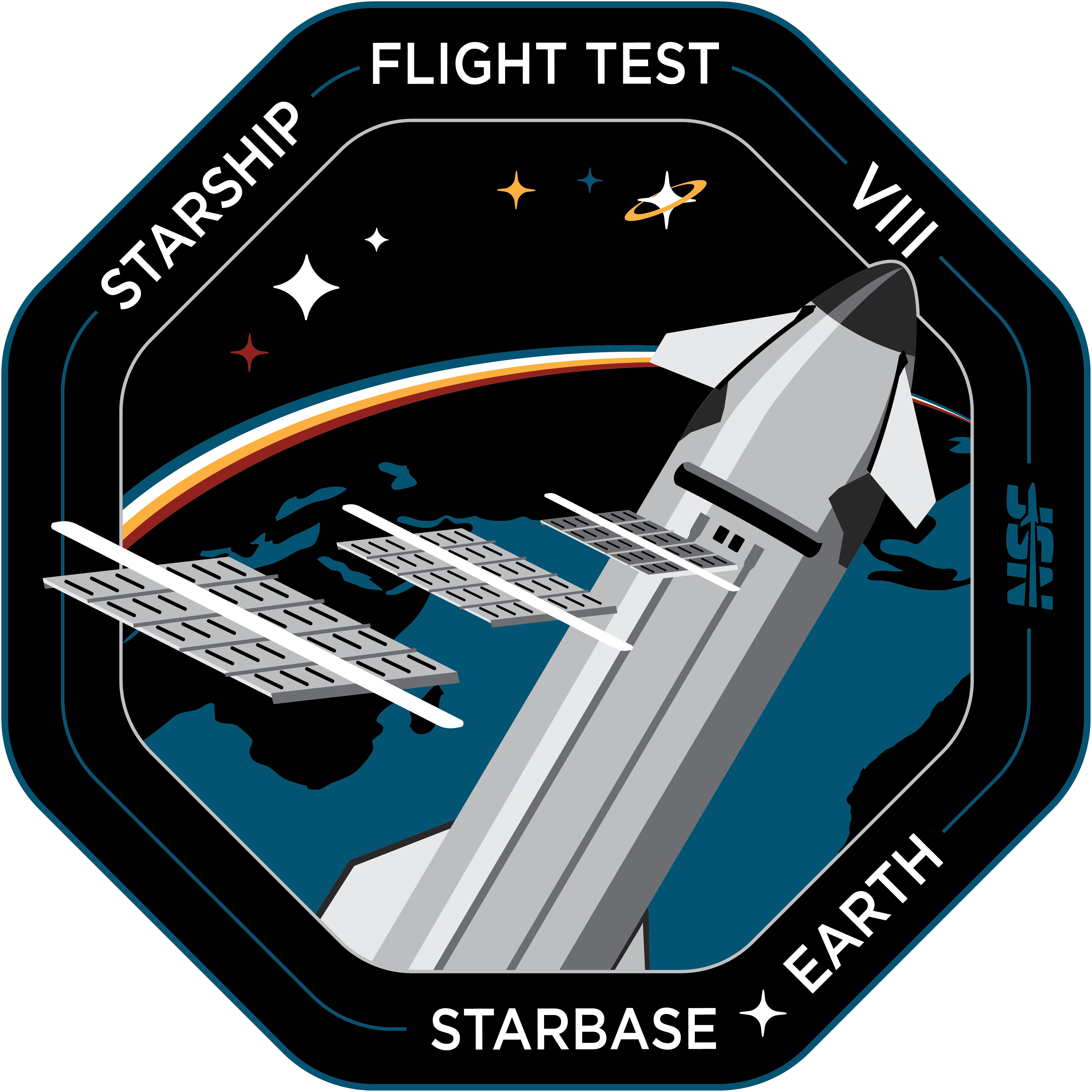 Starship Flight 8 - Collectors Pin