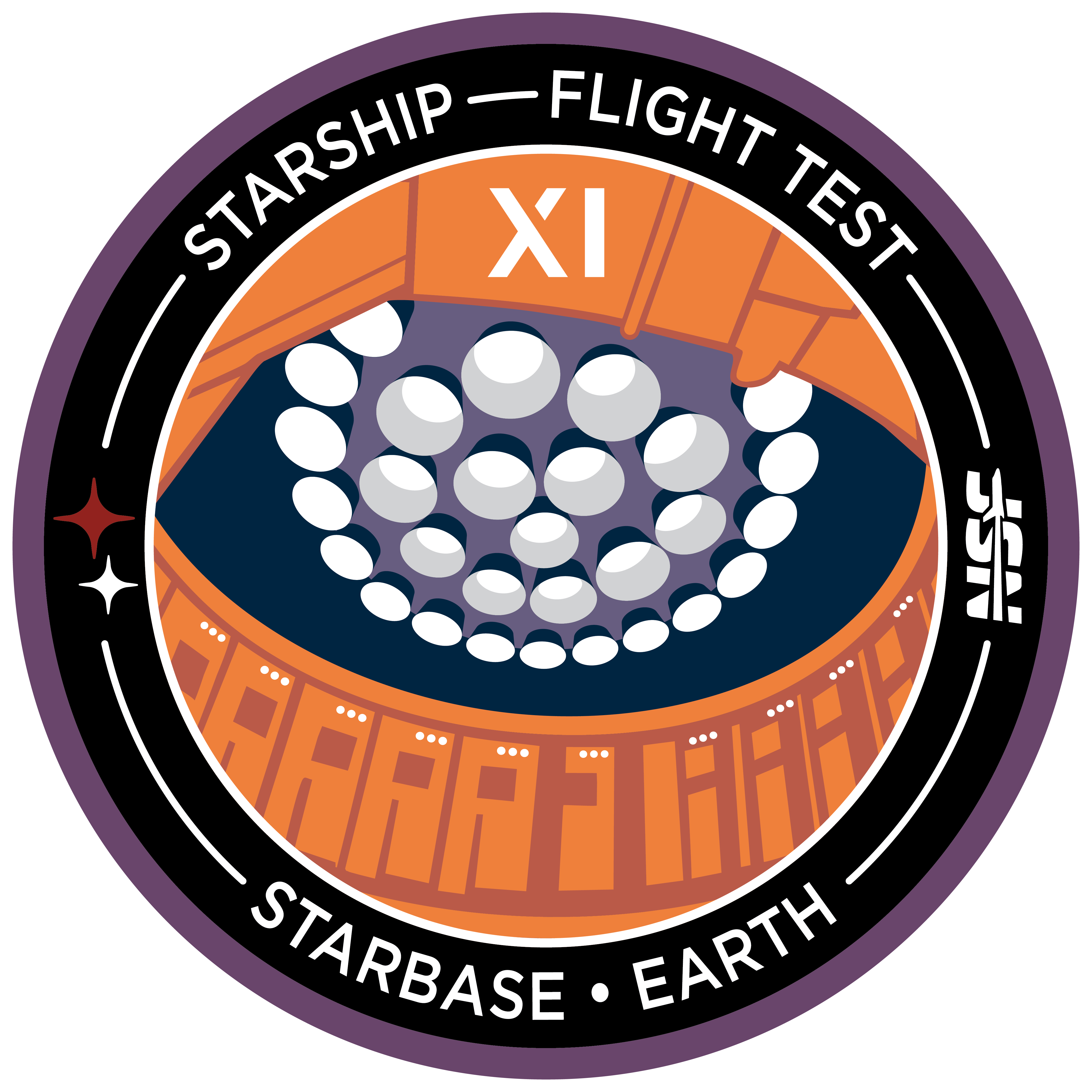 Starship Flight 11 - Collectors Pin