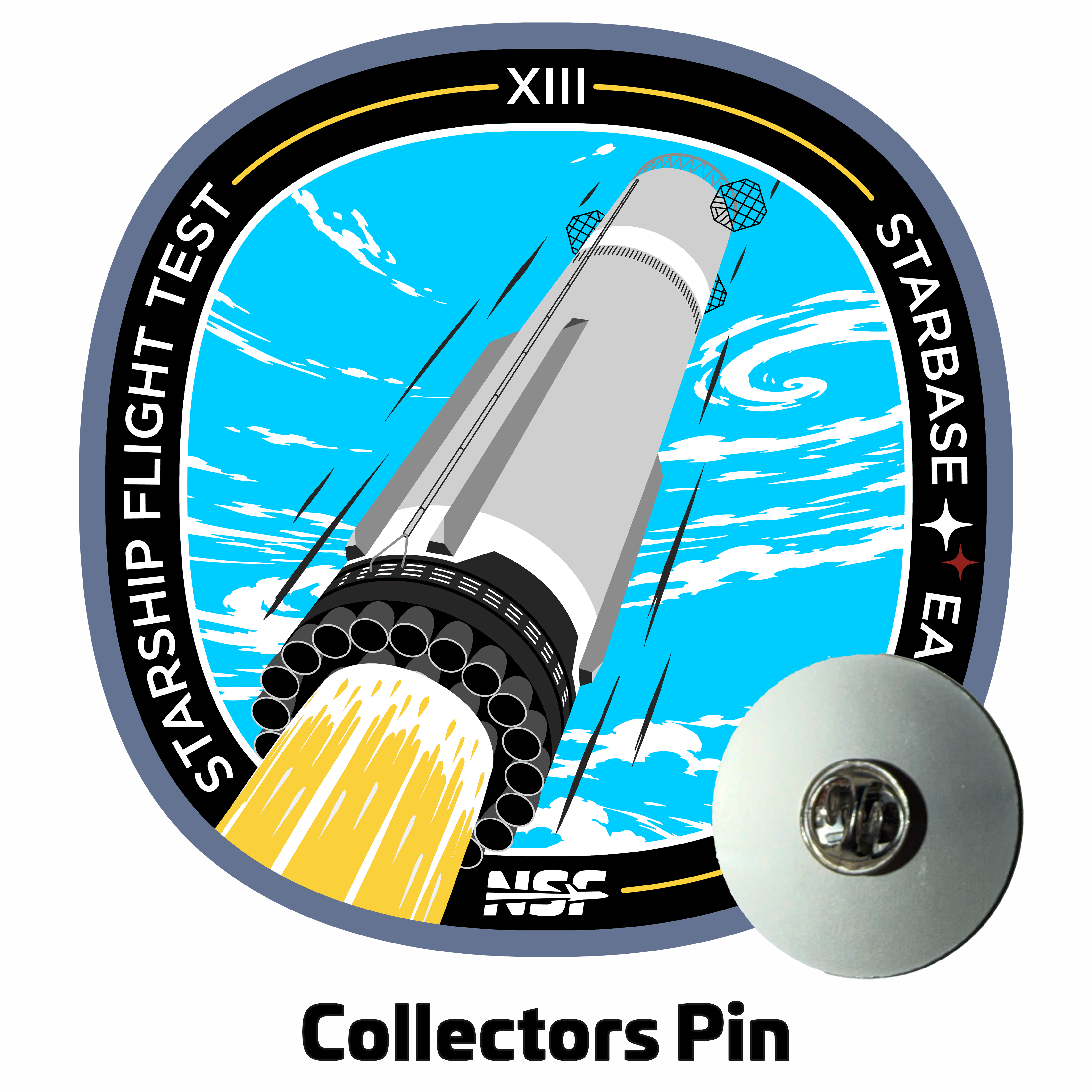 SpaceX Starship Flight 13 - Collectors Pin