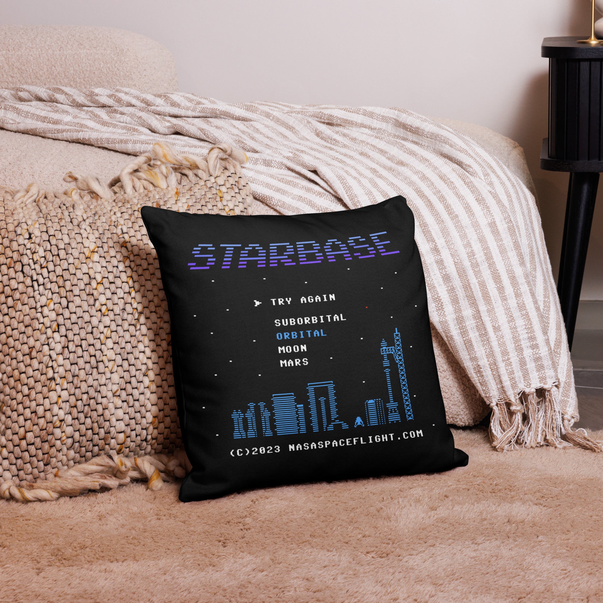 Starbase Retro - Throw Pillow