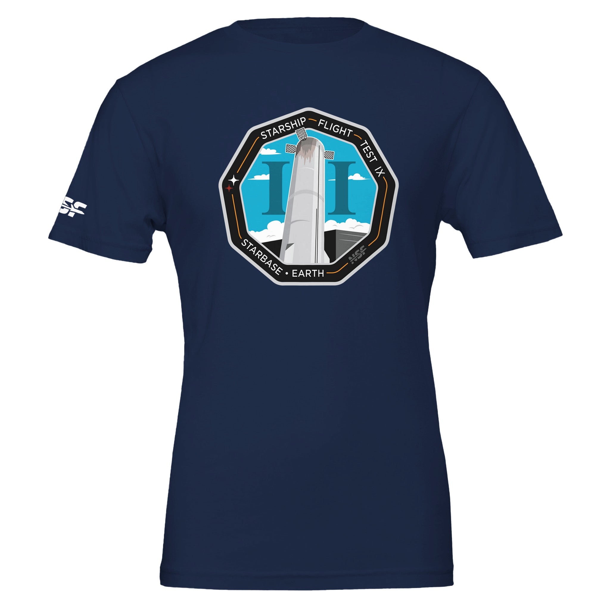 Starship Flight 9 Patch - Unisex T-shirt