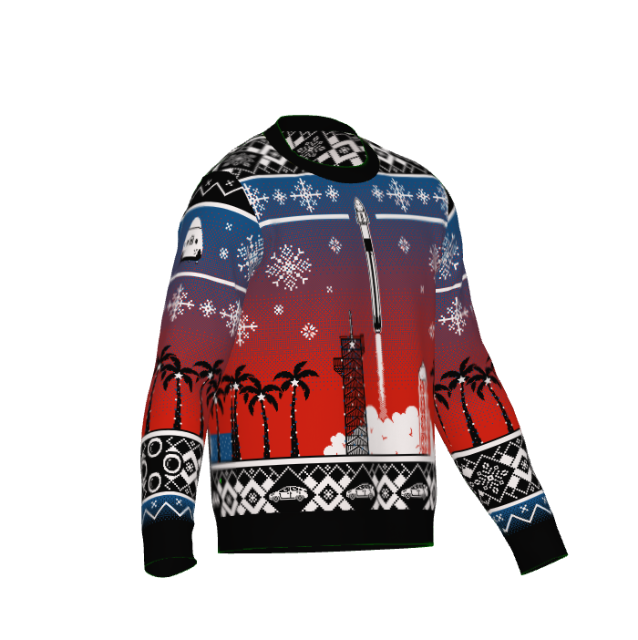Crew Launch Christmas - Crew Dragon Knitted Sweater