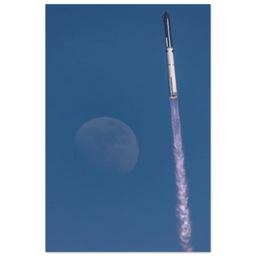 Flight 13 Passes the Moon