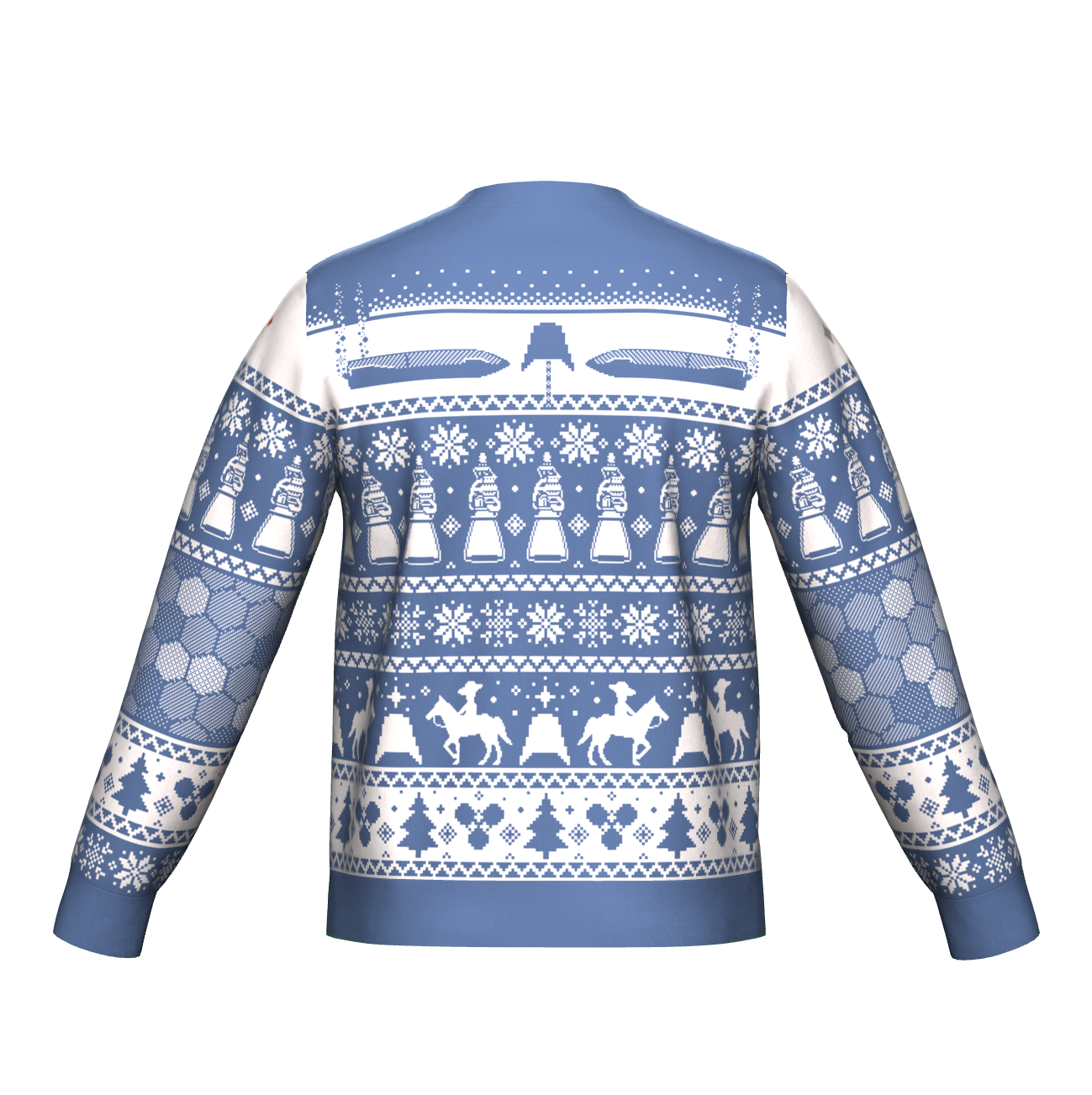 Starbase Knitted Holiday Sweater - BLUE