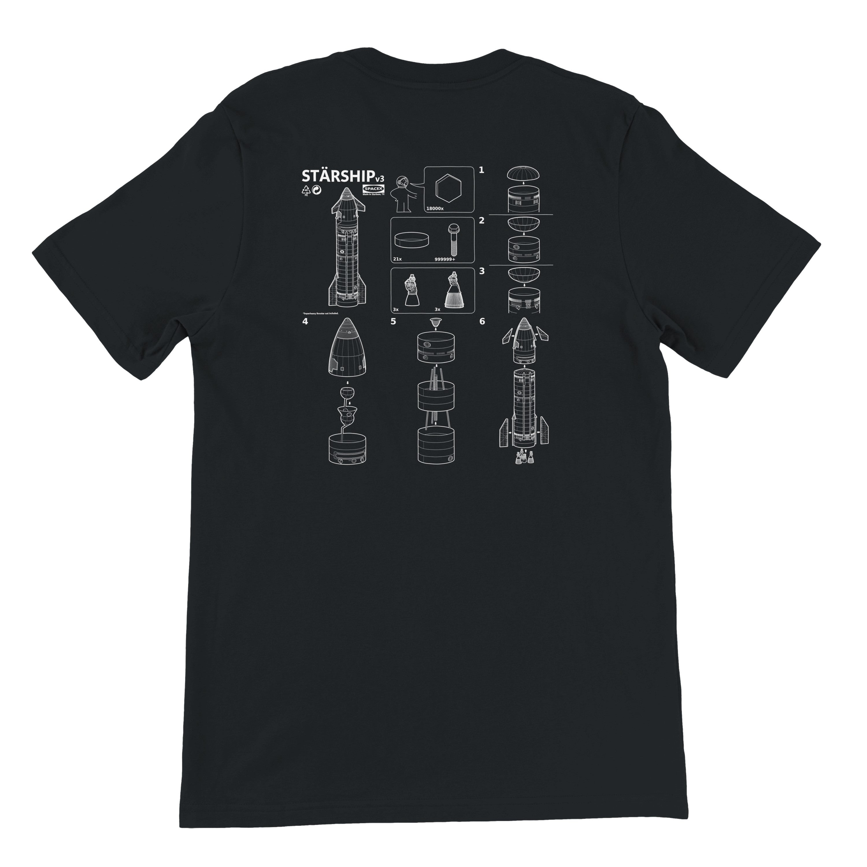 Starship V3 Assembly - Unisex T-shirt