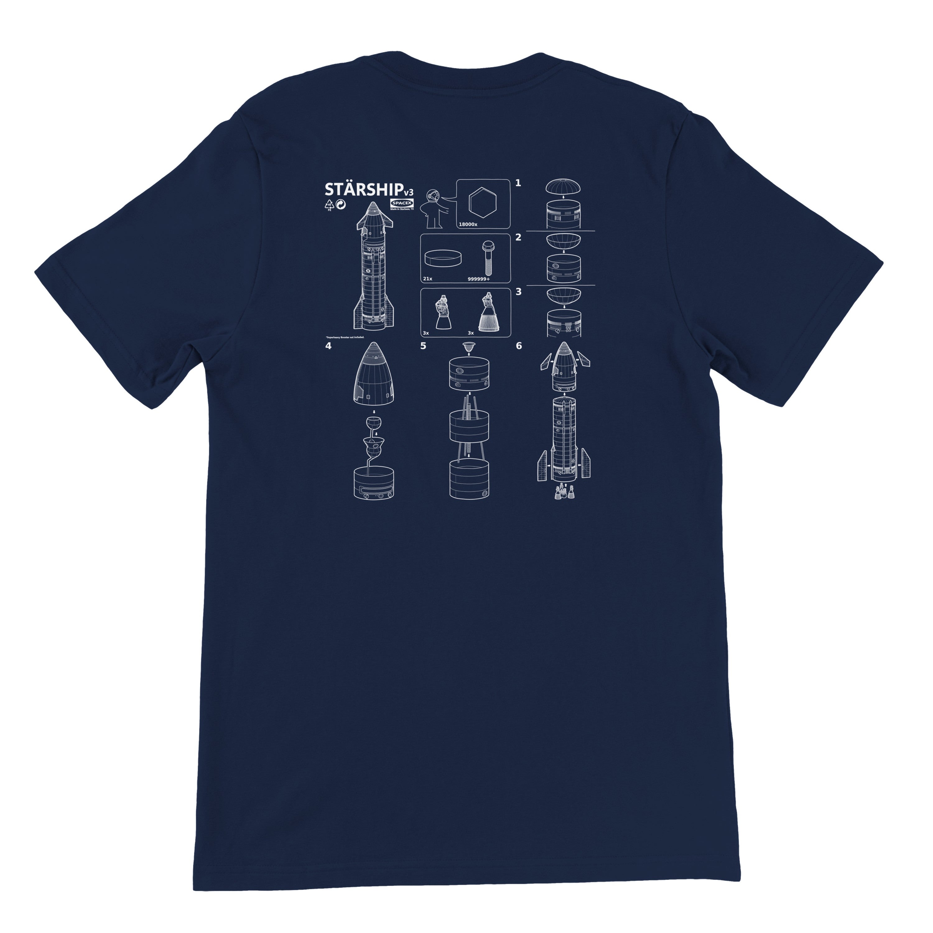 Starship V3 Assembly - Unisex T-shirt