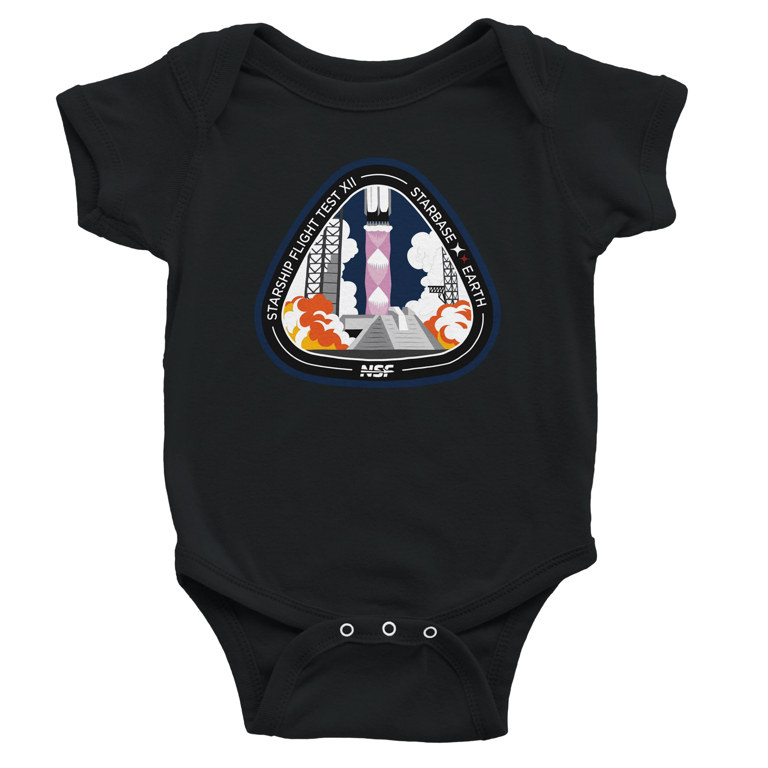 Starship Flight 12 - Baby Onesie