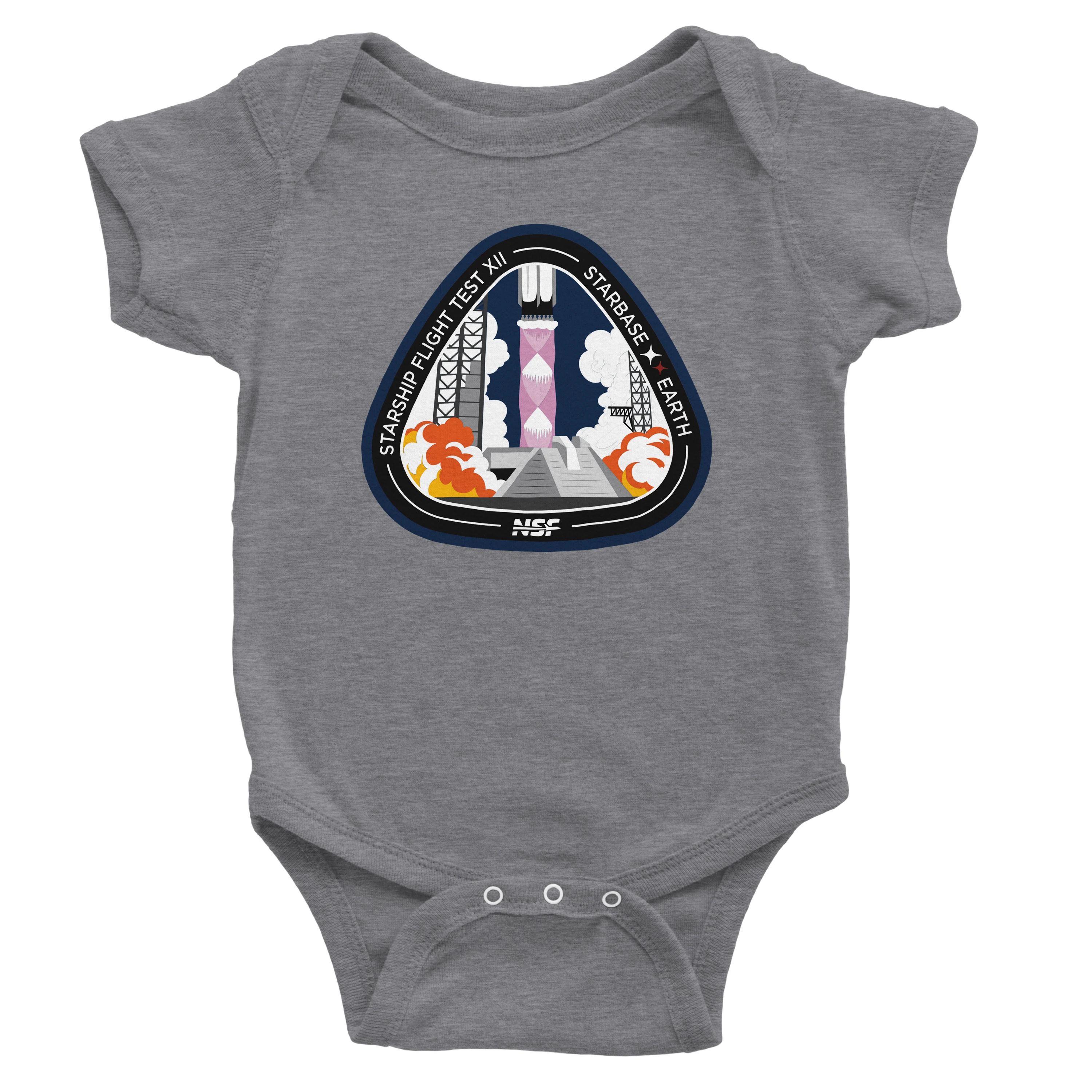 Starship Flight 12 - Baby Onesie