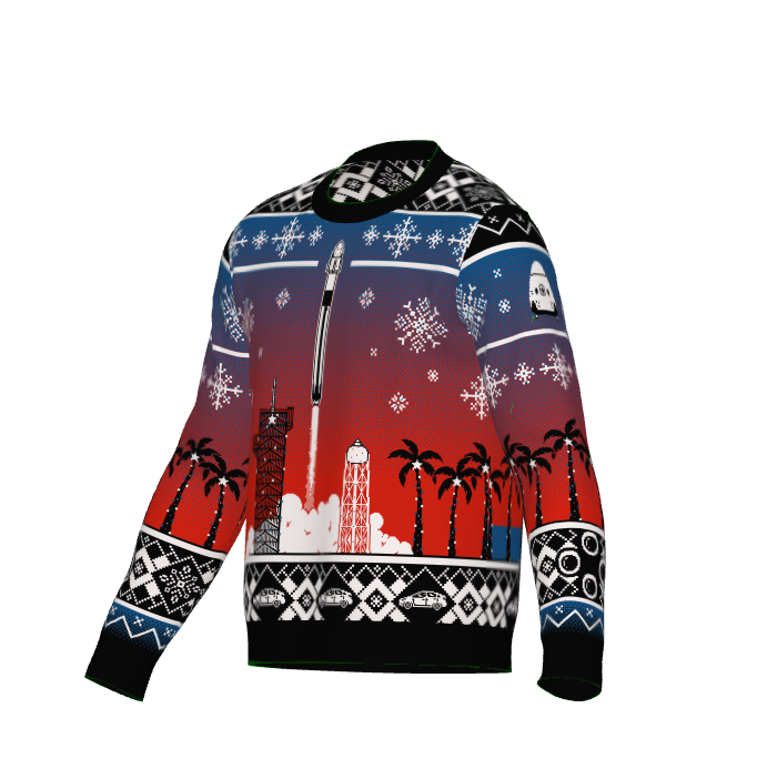Crew Launch Christmas - Crew Dragon Knitted Sweater
